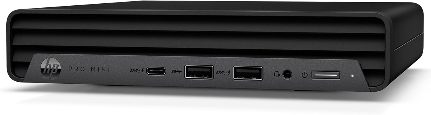 كمبيوتر سطح المكتب HP Pro Mini 400 G9 Business Mini PC، Intel i3-13100T (Beat i5-11500T)، ذاكرة وصول عشوائي DDR4 سعة 16 جيجابايت، SSD PCIe سعة 512 جيجابايت، WiFi 6، Bluetooth 5.2، لوحة مفاتيح وماوس، Windows 11 Pro، AZ-XUT