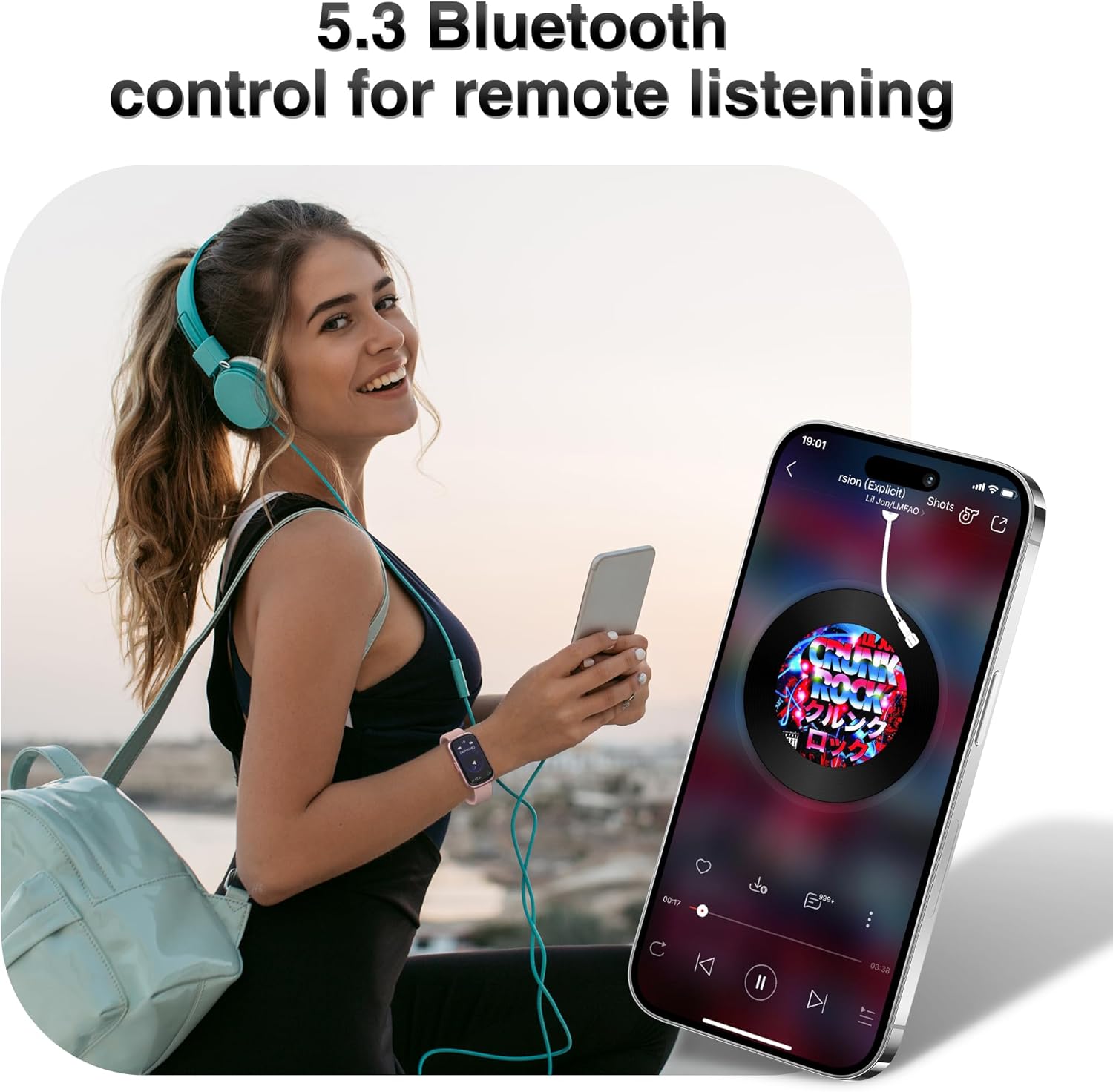Health & Fitness Tracker, smartwatch con cardiofrequenzimetro, pressione sanguigna, ossigeno nel sangue 24 ore su 24, 7 giorni su 7, monitoraggio del sonno, rilevatore di calorie, rilevatore di attività impermeabile IP68 per Androidamp; iPhone da donna e da uomo