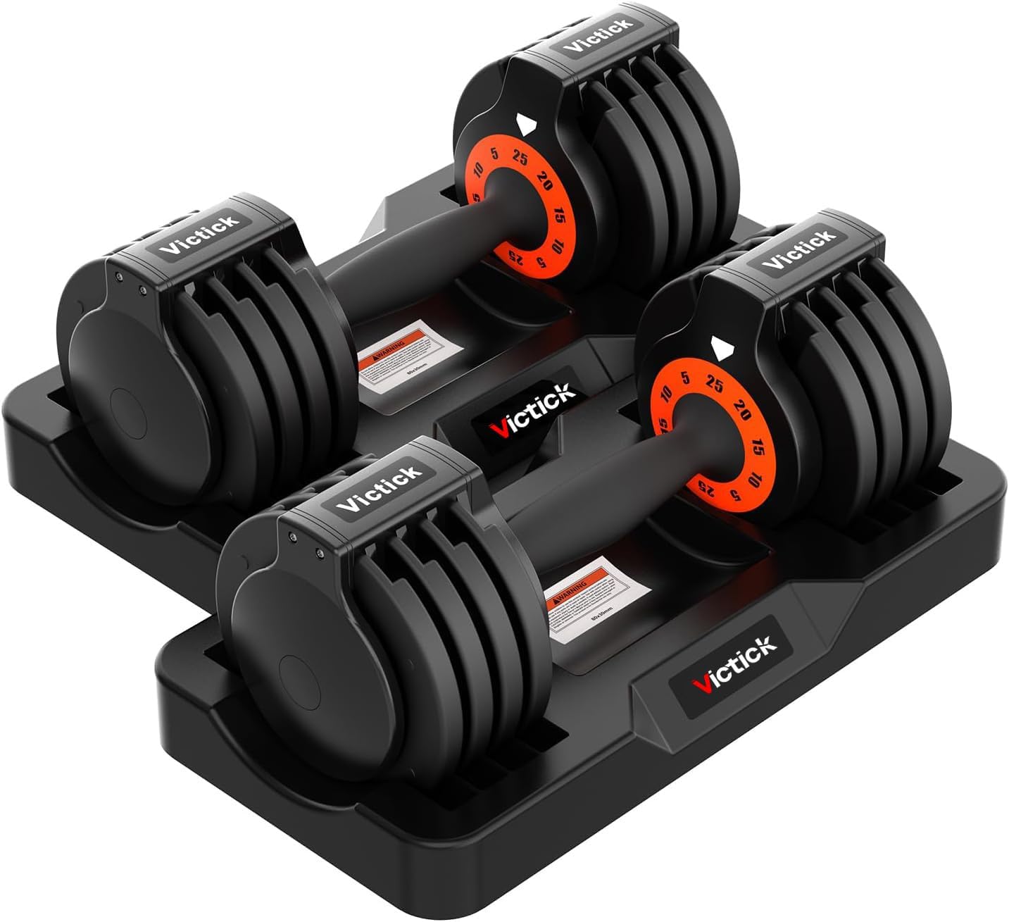 Adjustable Dumbbells 25lb Pair Home Gym Weights with Anti-Slip for Exercise and Full Body Workout Fitness