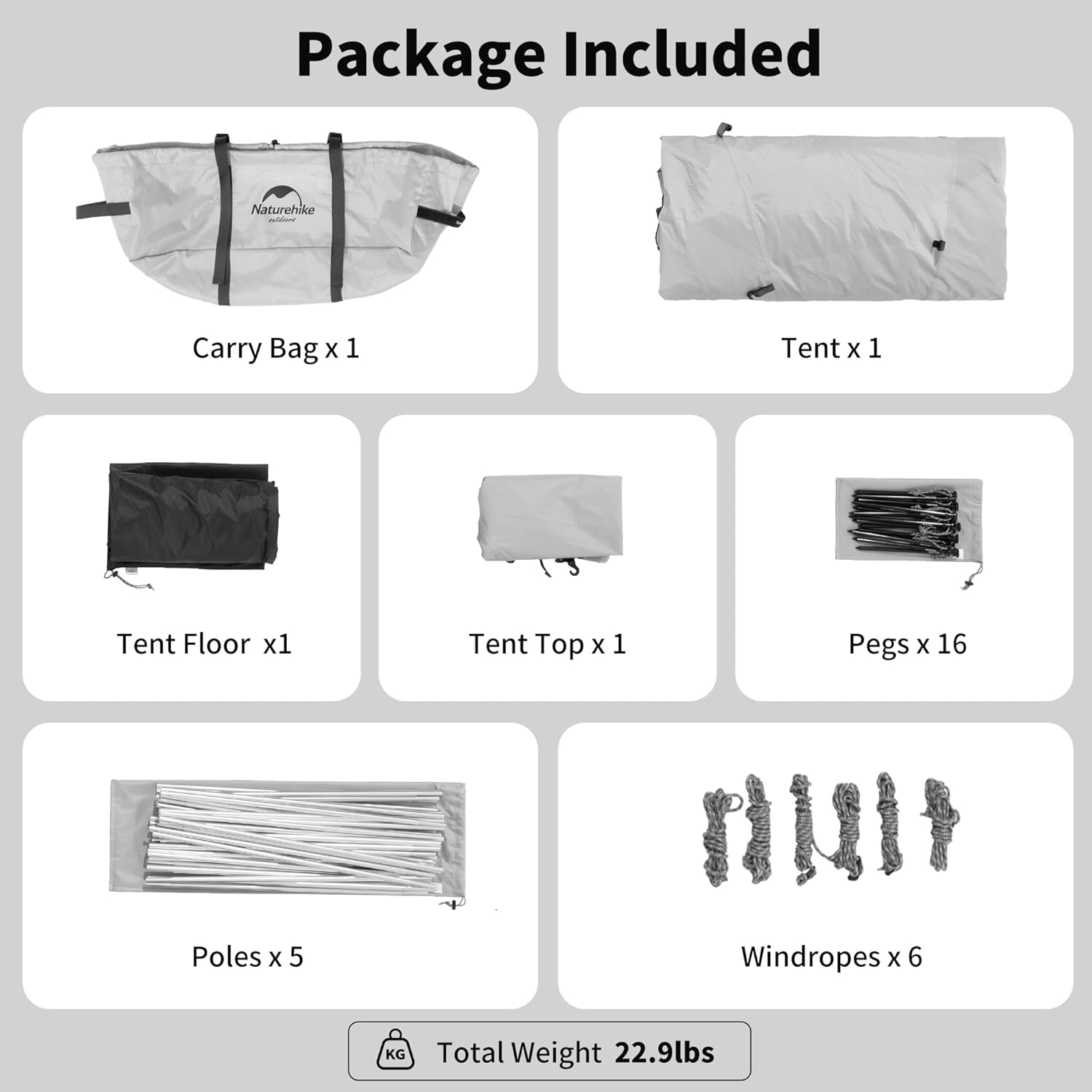 Naturehike Aries 4시즌 돔 텐트, 스토브 잭이 있는 핫 텐트, 올 시즌 캠핑을 위한 2~4인용 텐트