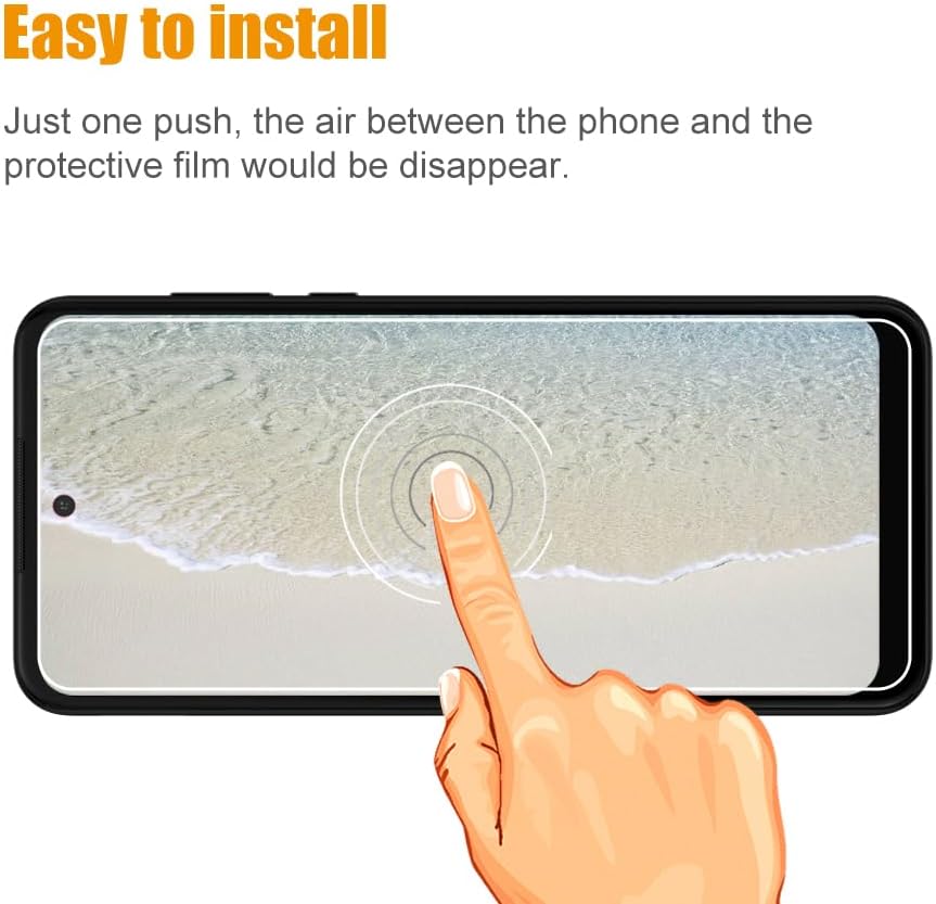 [3 Pack] Tempered Glass Screen Protector Compatible with T-Mobile Revvl 7 Pro 5G with 9H HD Clear Transparent Ultra thin Protective Glass Film