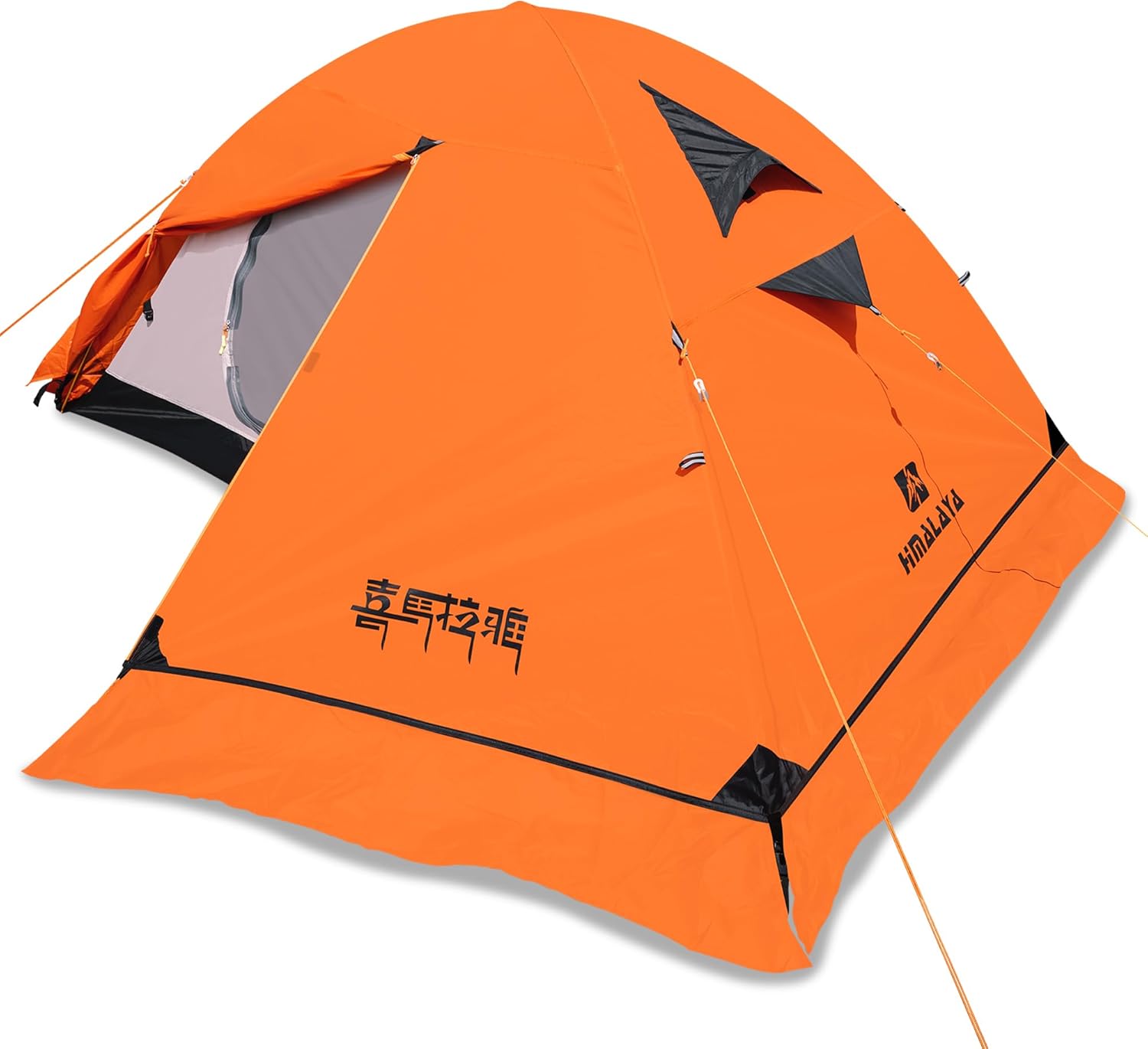 Himalaya 2/3 Person Camping Tent, 4 Season Tent Winter Tent Waterproof Windproof Backpacking Lightweight Tent Portable PU5000 for Camping Cold Weather Hiking Mountaineering Outdoor