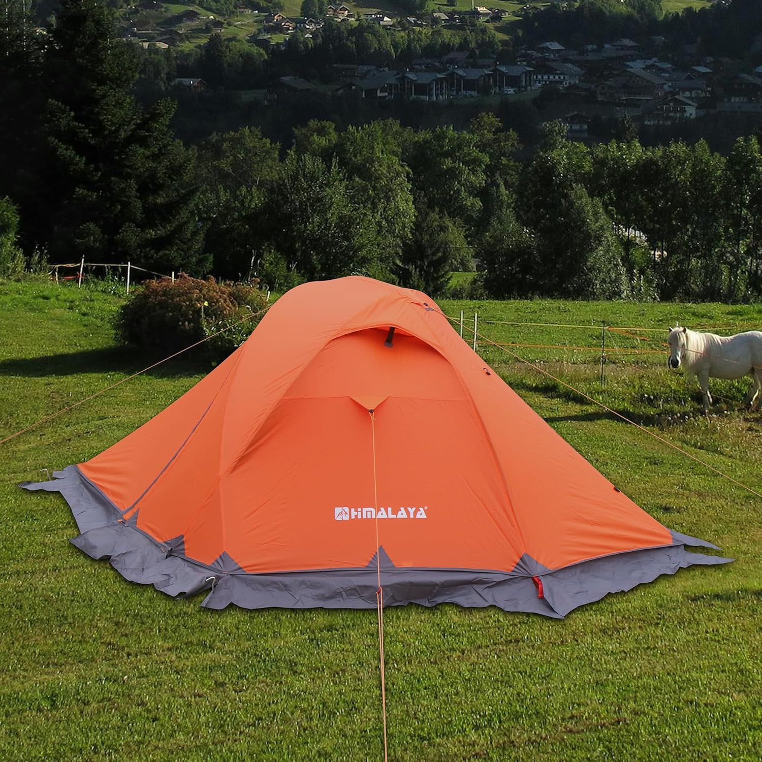 Himalaya 2 Person 4 Season Tent, Winter Camping Tent Ultralight Waterproof with Aluminum Alloy Poles PU8000mm Double Layer Easy Set Up for Cold Weather Outdoor Camping Hiking Mountaineering · v7