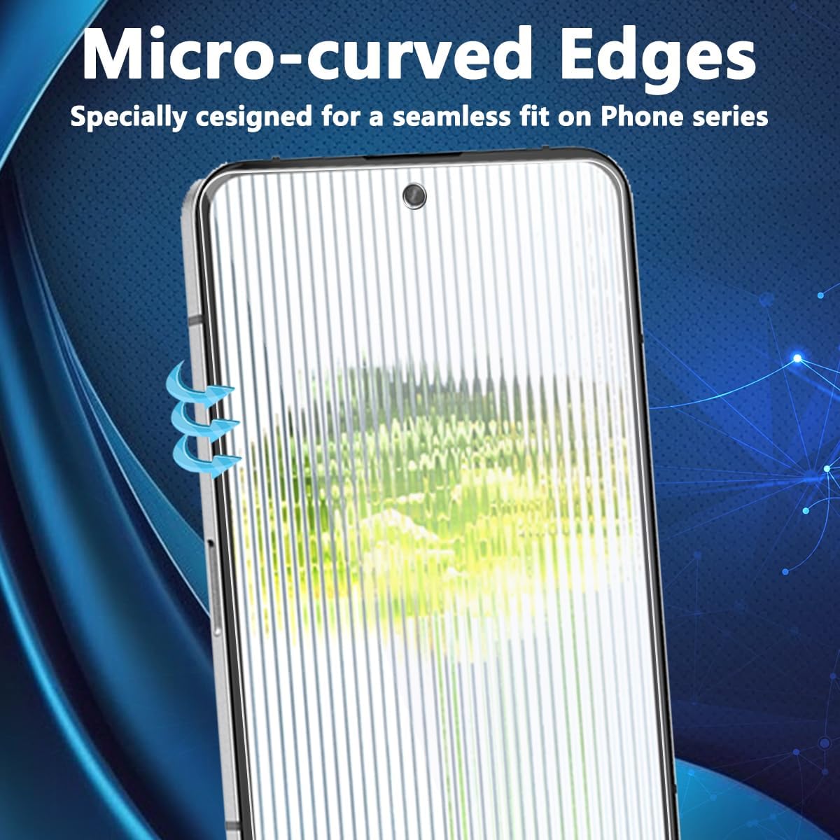Screen Protector for Nothing Phone (2) [3 Pack] With Camera Lens Protector [3 Pack] Full Coverage, Bubble Free, Case Friendly, Tempered Glass for Nothing Phone (2) Screen Protector · v2