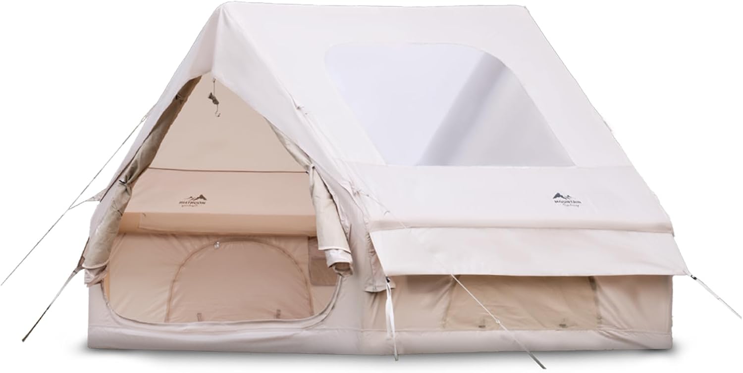 Tents for Camping, Blow Up Air Camping Tent with Pump for Adults, Easy Setup 4 Seasons Waterproof Outdoor