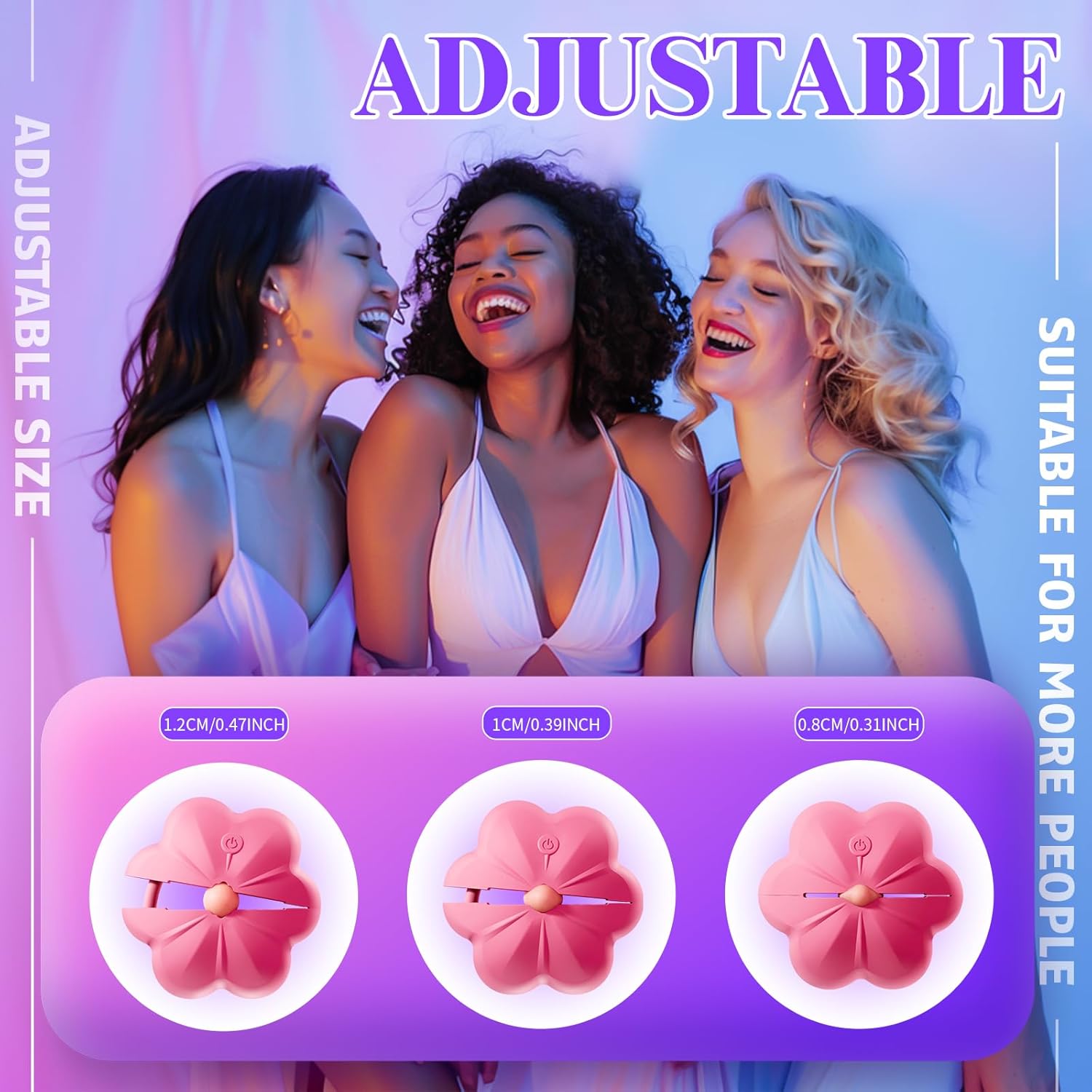 Sex Toys Nipple Vibrator - Nipple Clamps Women Sex Toy with 10 Vibration Modes, Mini Adjustable Nipple Clips with Remote Control for Nipple Stimulation, BDSM Adult Sex Toy for Women Couples · v3