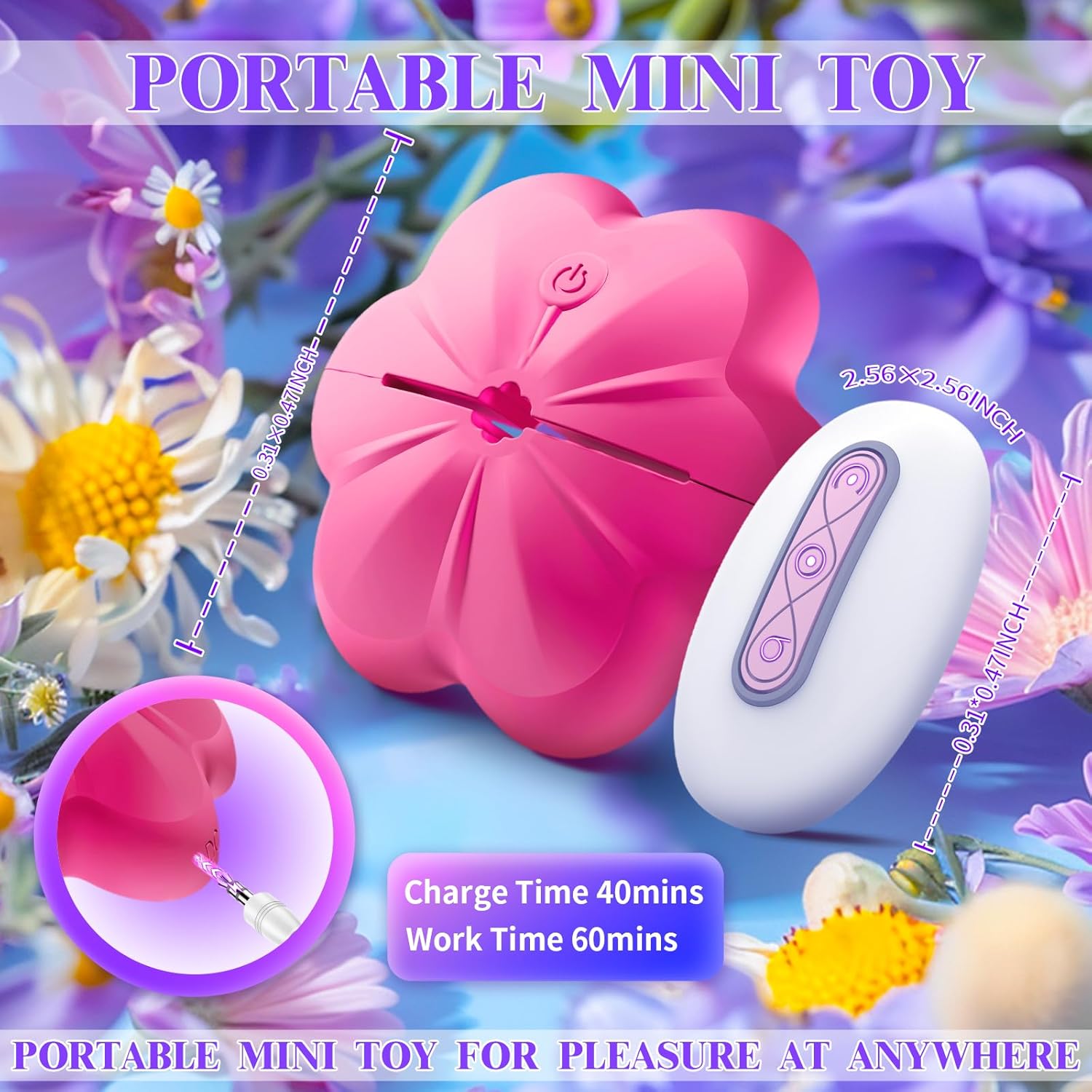 Sex Toys Nipple Vibrator - Nipple Clamps Women Sex Toy with 10 Vibration Modes, Mini Adjustable Nipple Clips with Remote Control for Nipple Stimulation, BDSM Adult Sex Toy for Women Couples · v3
