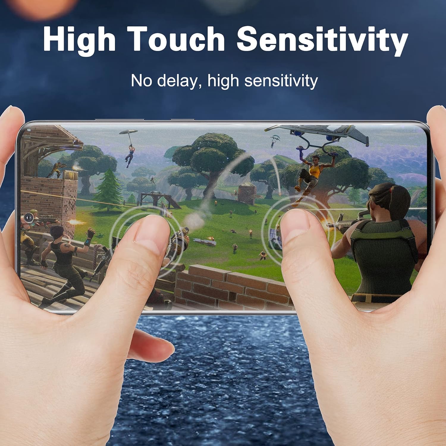 [2 1 Pack] Screen Protector for OnePlus 12, 2 Pack 9H Tempered Glass Screen Protector 1 Pack Glass Camera Lens Protector, Support Fingerprint Sensor Easy Install HD Film Compatible with OnePlus12