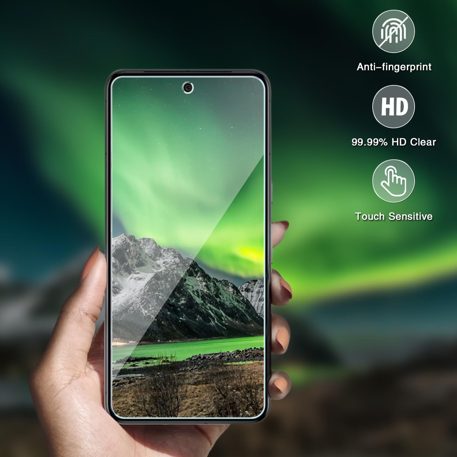 [3-Pack] Screen Protector for Xiaomi Redmi Note 13 Pro 5G Tempered Glass, 9H Hardness, Bubble Free, Easy to Install