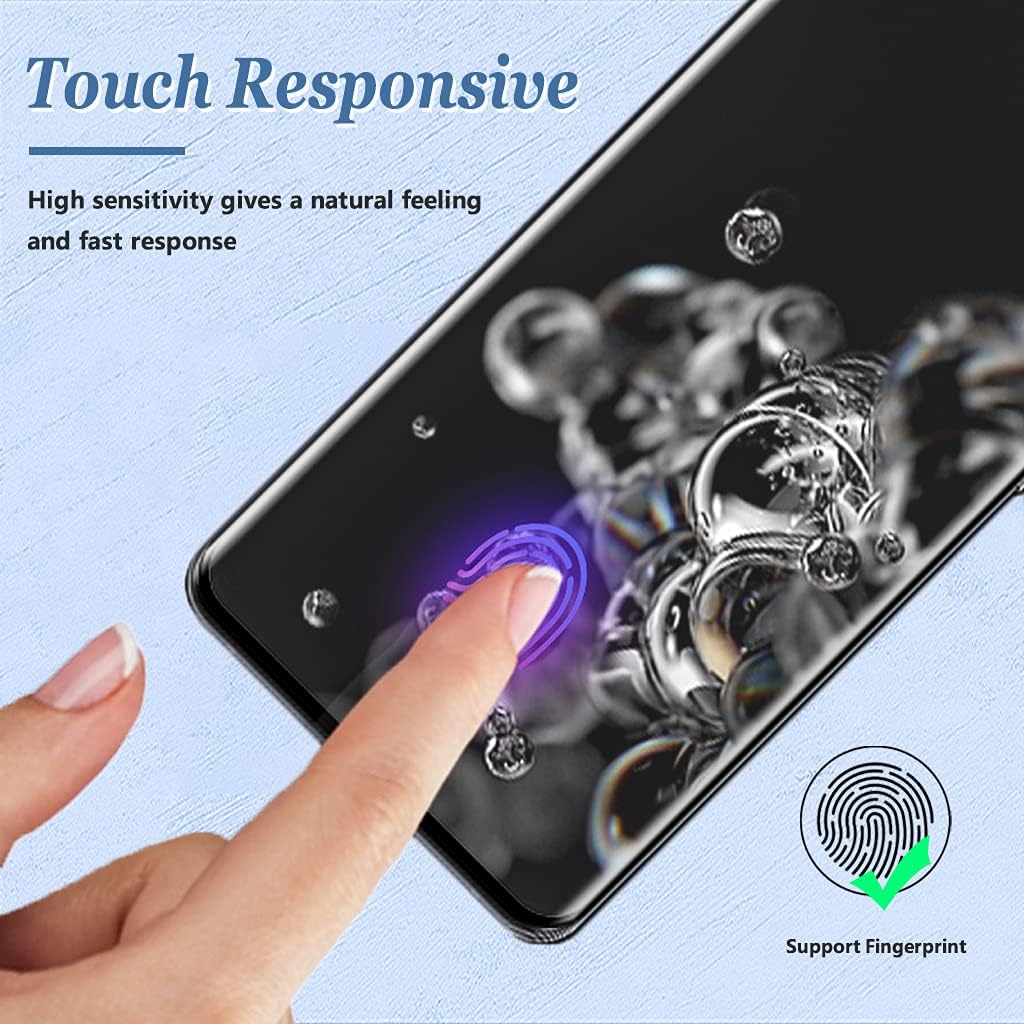 Galaxy S20 Screen Protector, 2 Pack S20 Tempered Glass Screen Protector【2 2 Pack】 2 Pack Camera Lens Protector, 9H Hardness Tempered Glass Screen Protector for Samsung Galaxy S20 · v2