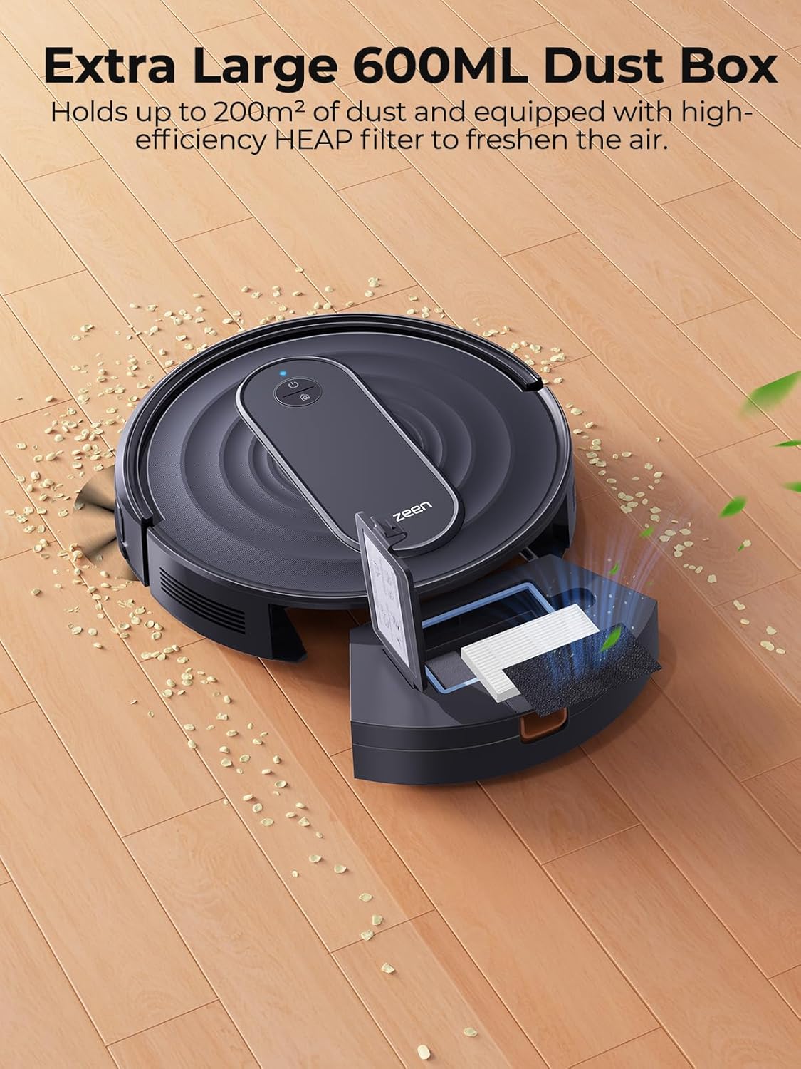 Robot Vacuum Cleaner with 3000Pa Suction,Personalized Cleaning Settings,Auto Self-Charging Robotic Vacuum,Carpet Booster,App/Alexa/Remote Control, Ideal for Pet Hair/Hard Floor/Carpet,R7 · v2