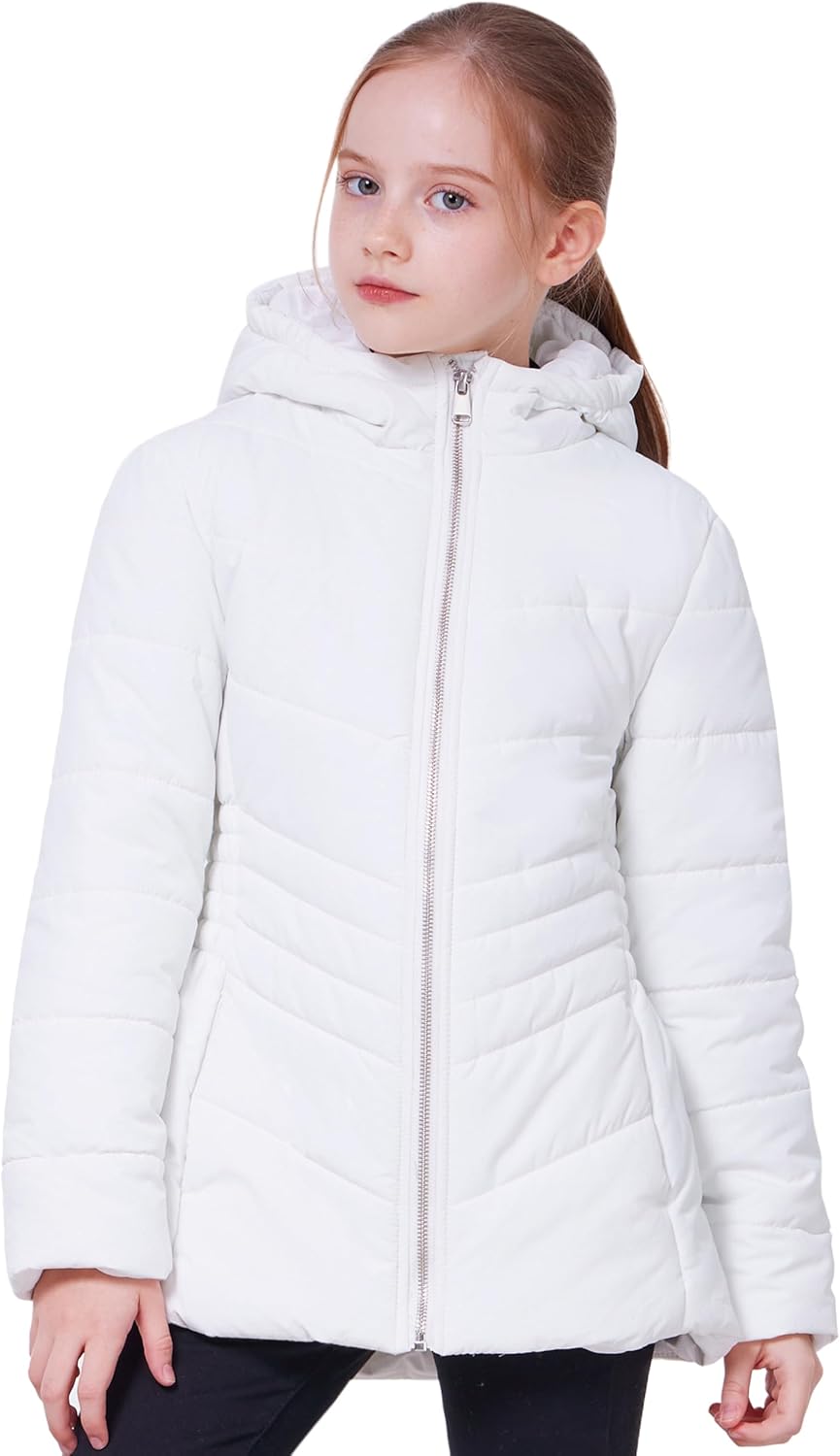 WULFUL Girl’s Winter Waterproof Coat Warm Hooded Parka Jacket Long