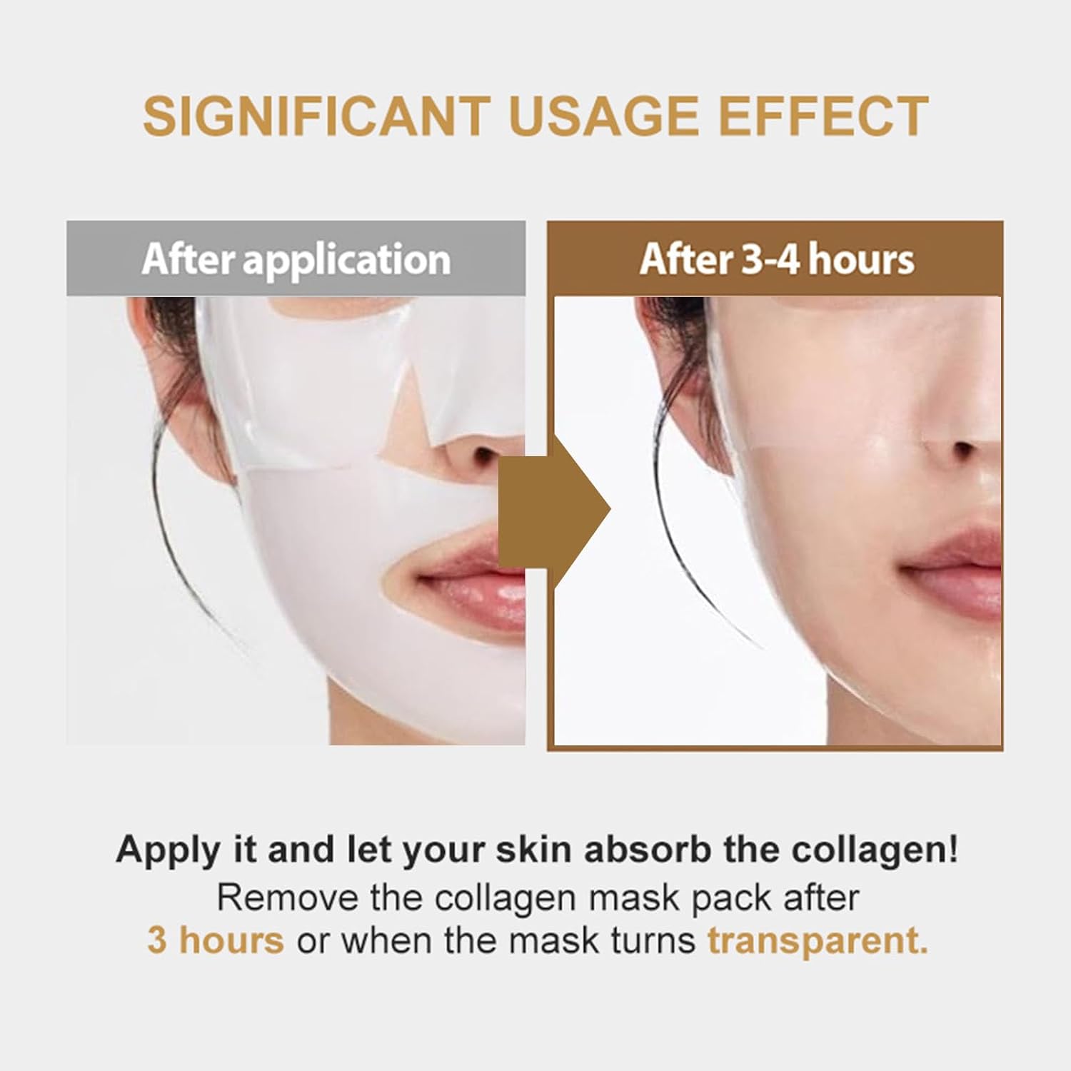 4 Pack Deep Collagen Overnight Mask,Bio-Collagen Real Deep Mask, Skinqueen Korean Collagen Films Deep Collagen Anti Wrinkle Firming Lifting Face Mask · v3