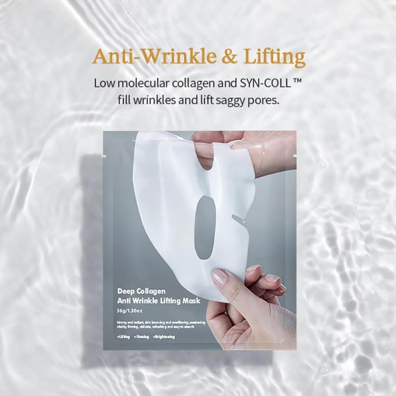 4 Pack Deep Collagen Overnight Mask,Bio-Collagen Real Deep Mask, Skinqueen Korean Collagen Films Deep Collagen Anti Wrinkle Firming Lifting Face Mask · v3