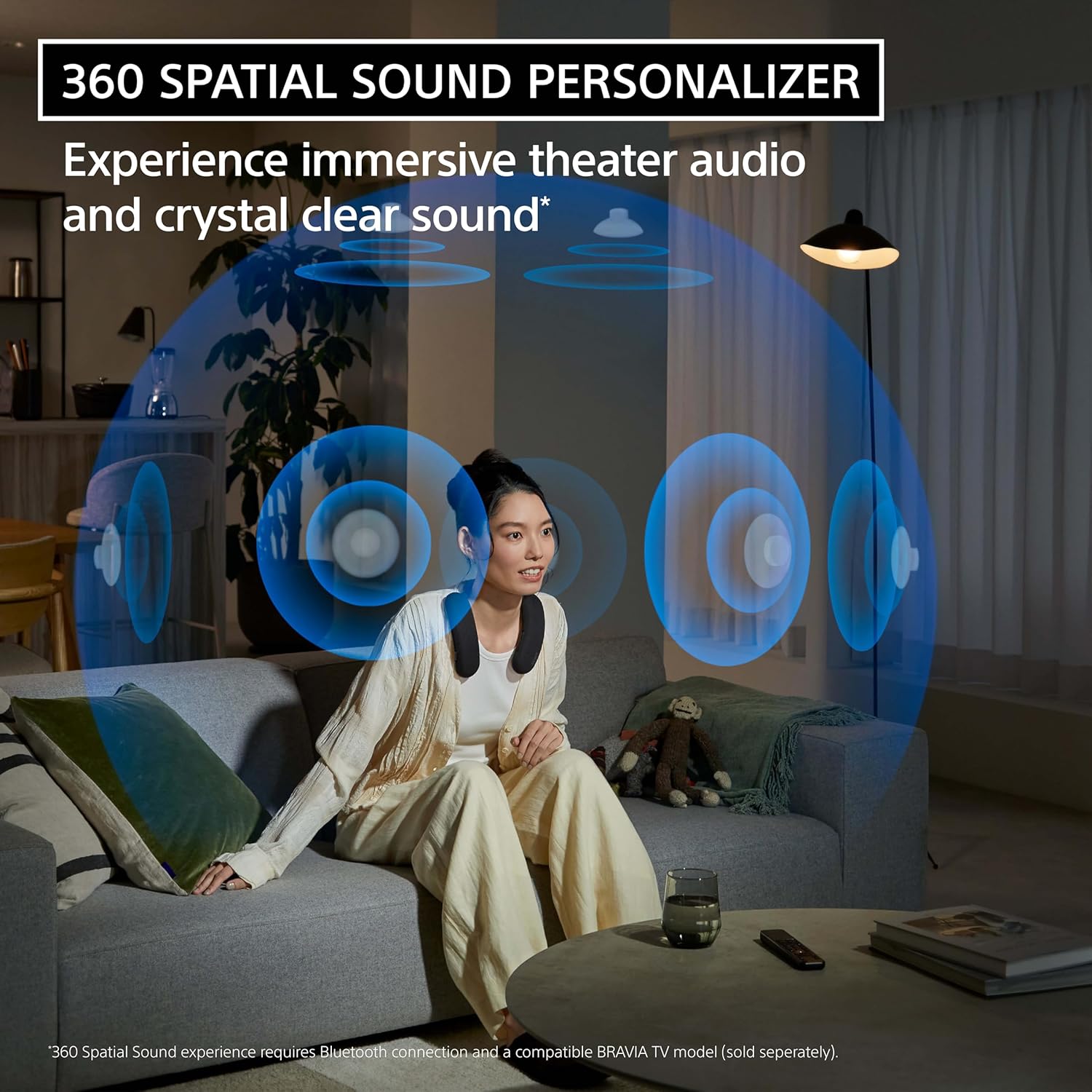 Sony QD-OLED 65 inç BRAVIA XR A95L Serisi 4K Ultra HD TV: Akıllı Google TV BRAVIA Theater U Kablosuz Giyilebilir TV Hoparlörü