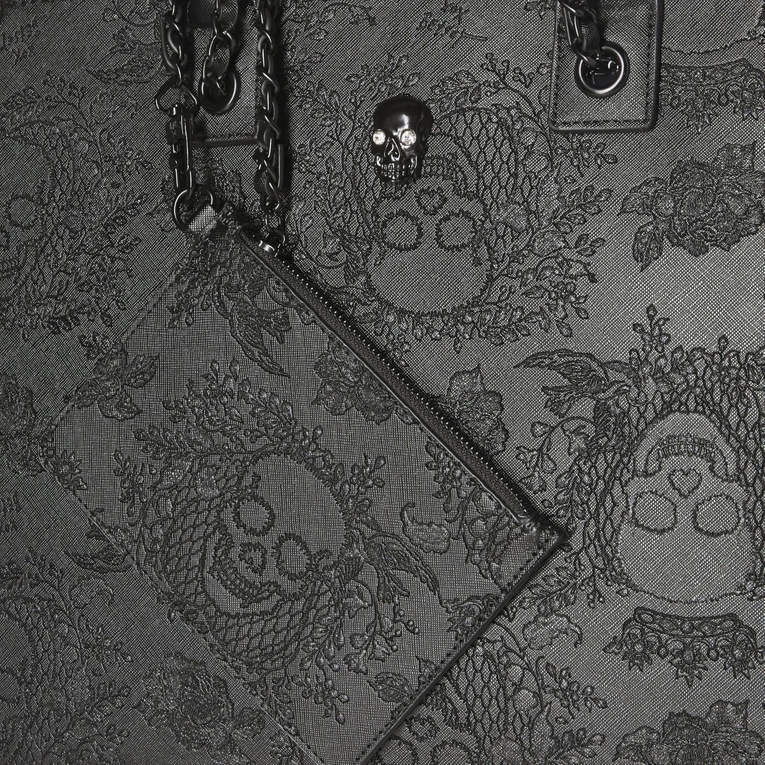 Tas Tote Betsey Johnson Xokiara2 Embossed dengan Wristlet