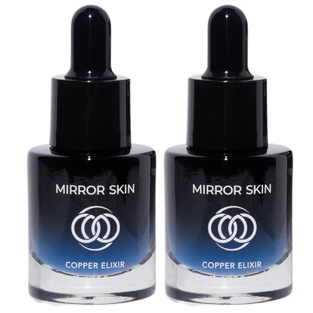Copper Elixir 2 Pack - Advanced Youthful Skin Face Serum - GHK-Cu (Copper Peptides), EGF (Epidermal Growth Factor) - Science-Backed - Witch Hazel, Grapefruit Oil, Shea Butter - 1 fl oz · v3
