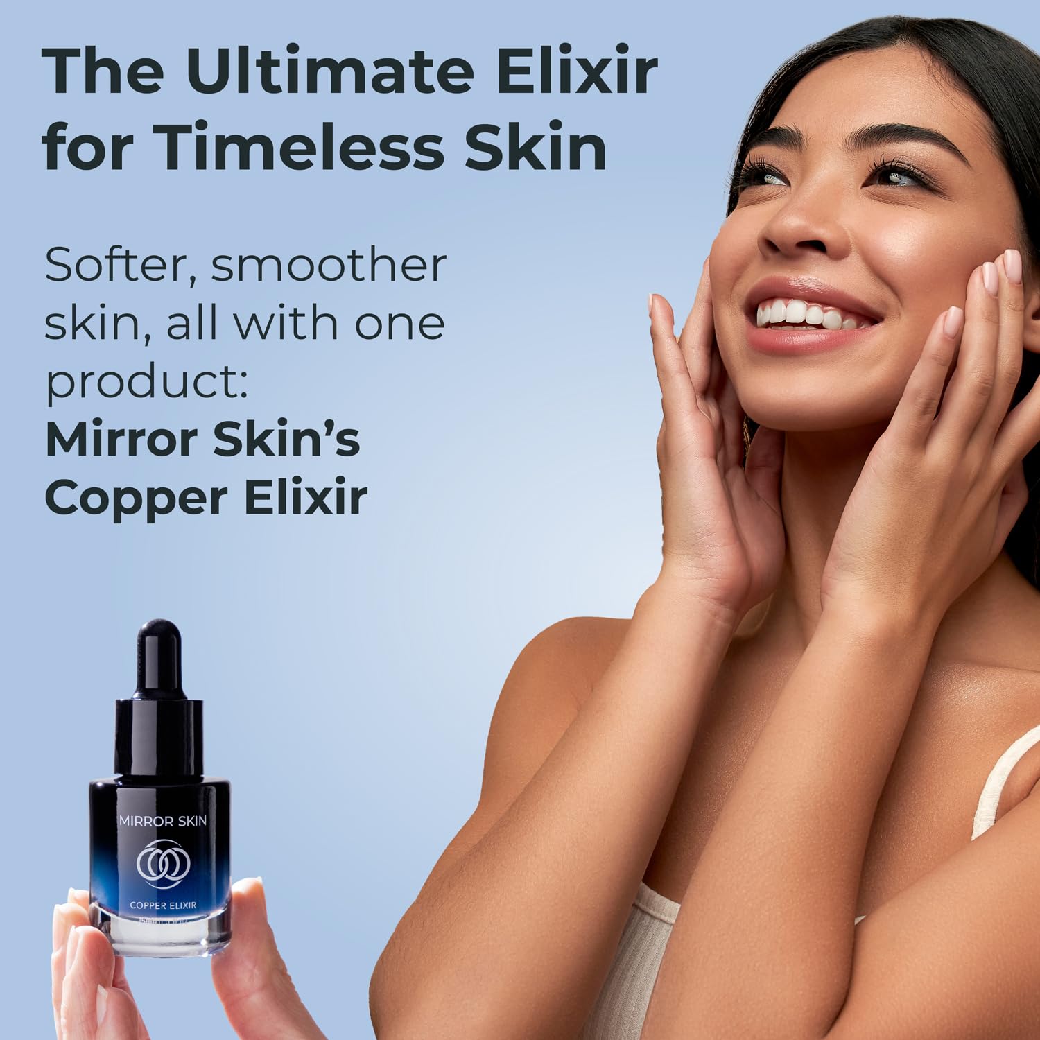 Copper Elixir 2er-Pack — Advanced Youthful Skin Gesichtsserum — GHK-Cu (Kupferpeptide), EGF (Epidermal Growth Factor) — wissenschaftlich fundiert — Hamamelis, Grapefruitöl, Sheabutter — 1 fl oz