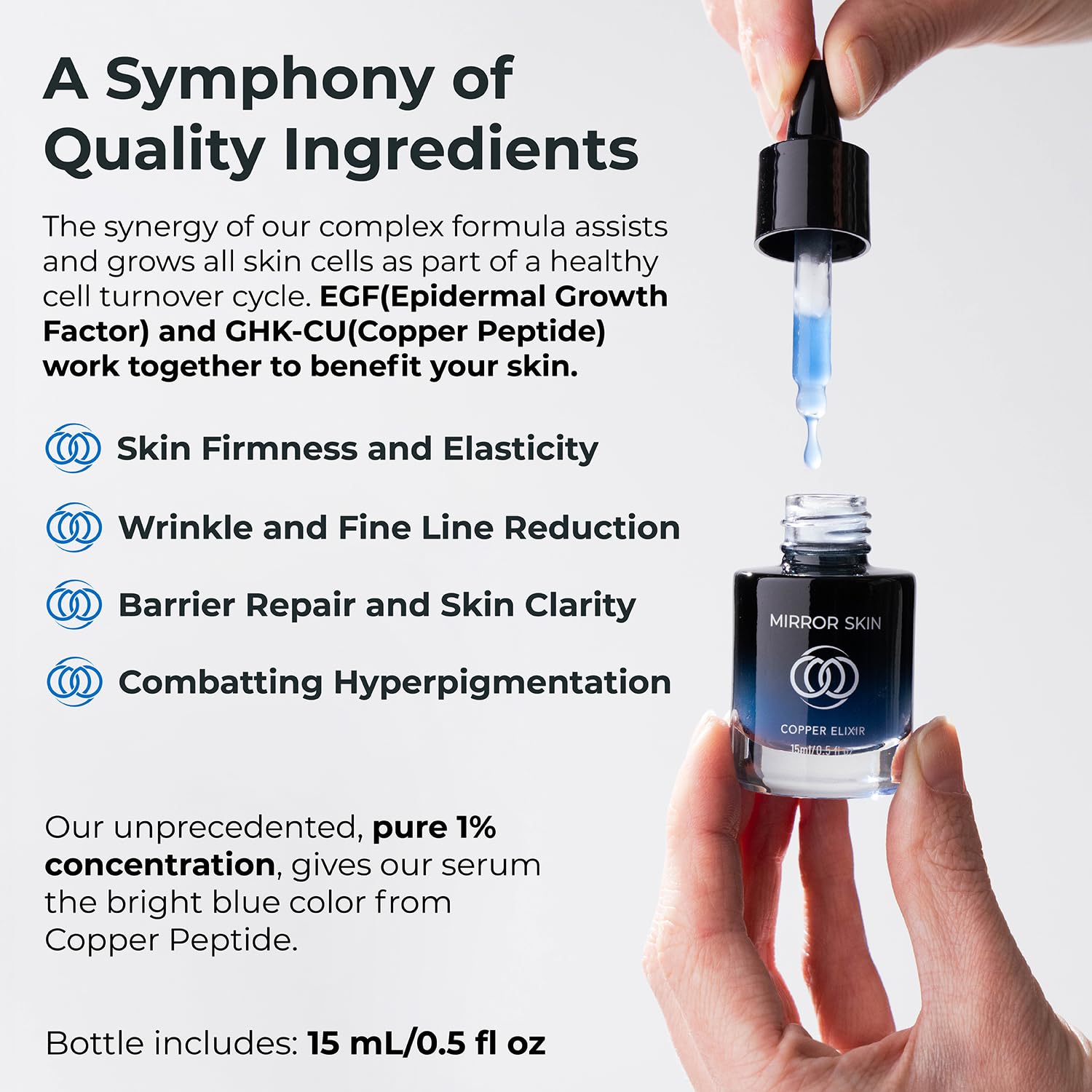Copper Elixir 2er-Pack — Advanced Youthful Skin Gesichtsserum — GHK-Cu (Kupferpeptide), EGF (Epidermal Growth Factor) — wissenschaftlich fundiert — Hamamelis, Grapefruitöl, Sheabutter — 1 fl oz
