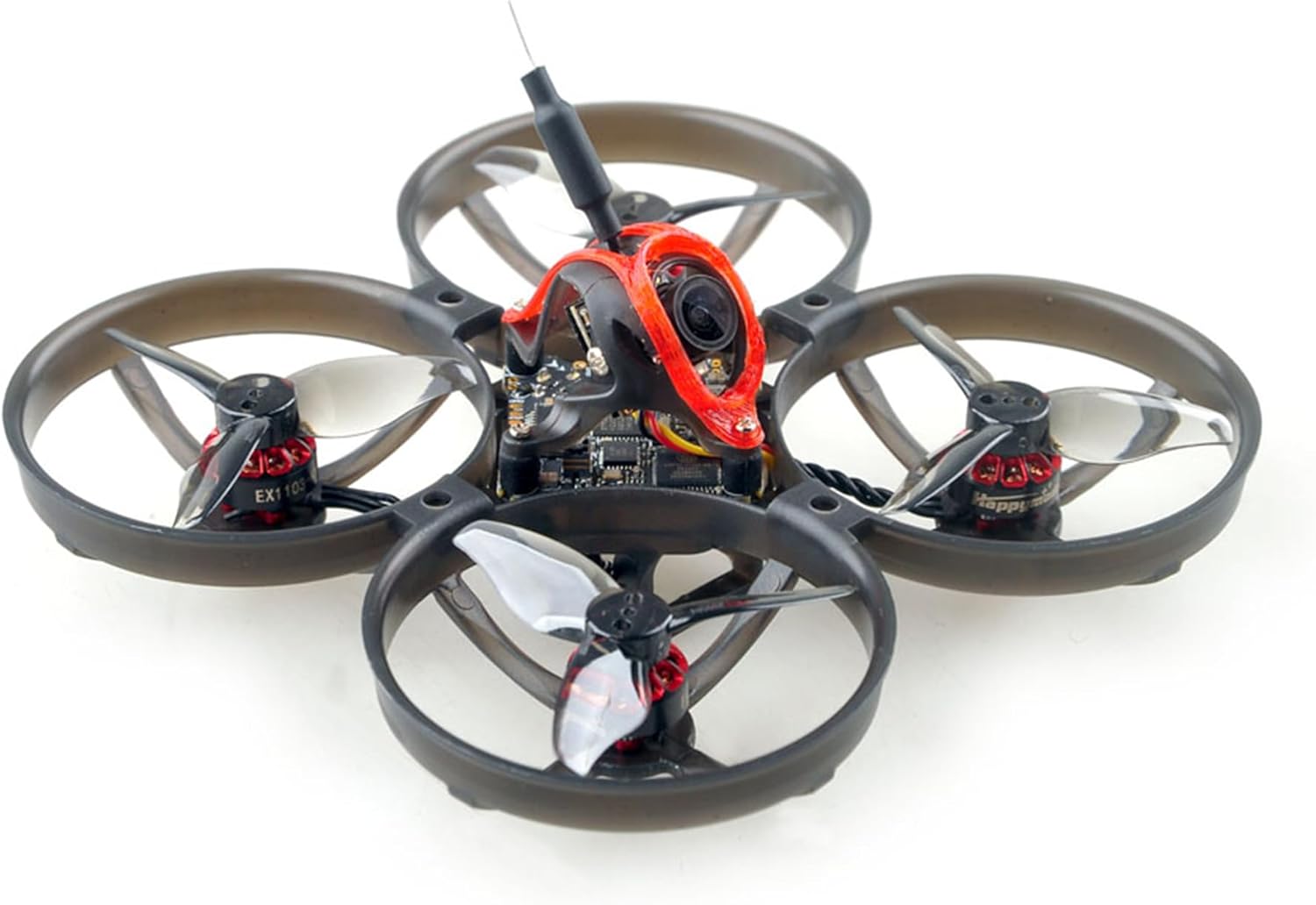 طائرة بدون طيار HappyModel Mobula8 Micro FPV: 1-2S 85mm Tiny Whoop مع كاميرا Caddx Ant FPV ووحدة تحكم طيران X12 AIO وجهاز استقبال ELRS 400mW FPV VTX ومحرك EX1103 KV11000 بدون فرشاة للبالغين من سباقات FPV