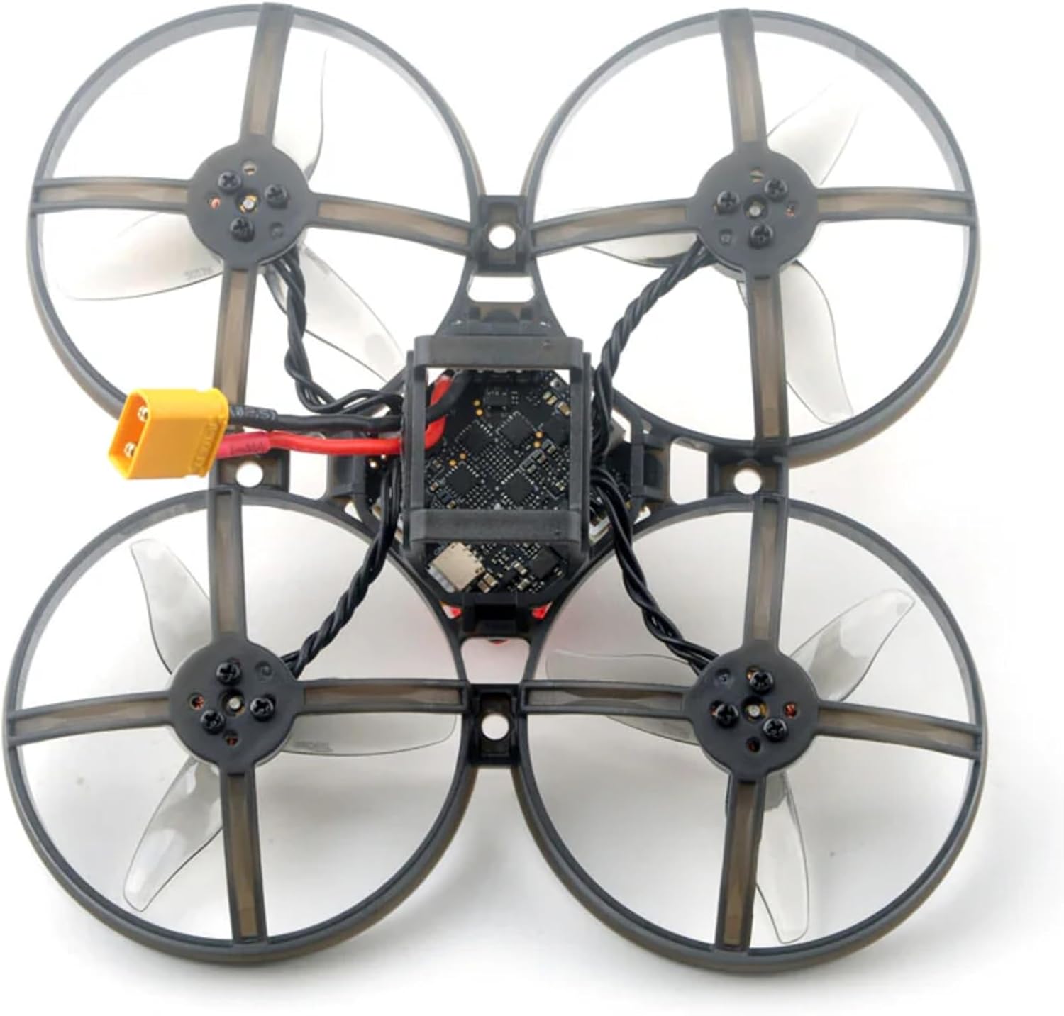 طائرة بدون طيار HappyModel Mobula8 Micro FPV: 1-2S 85mm Tiny Whoop مع كاميرا Caddx Ant FPV ووحدة تحكم طيران X12 AIO وجهاز استقبال ELRS 400mW FPV VTX ومحرك EX1103 KV11000 بدون فرشاة للبالغين من سباقات FPV