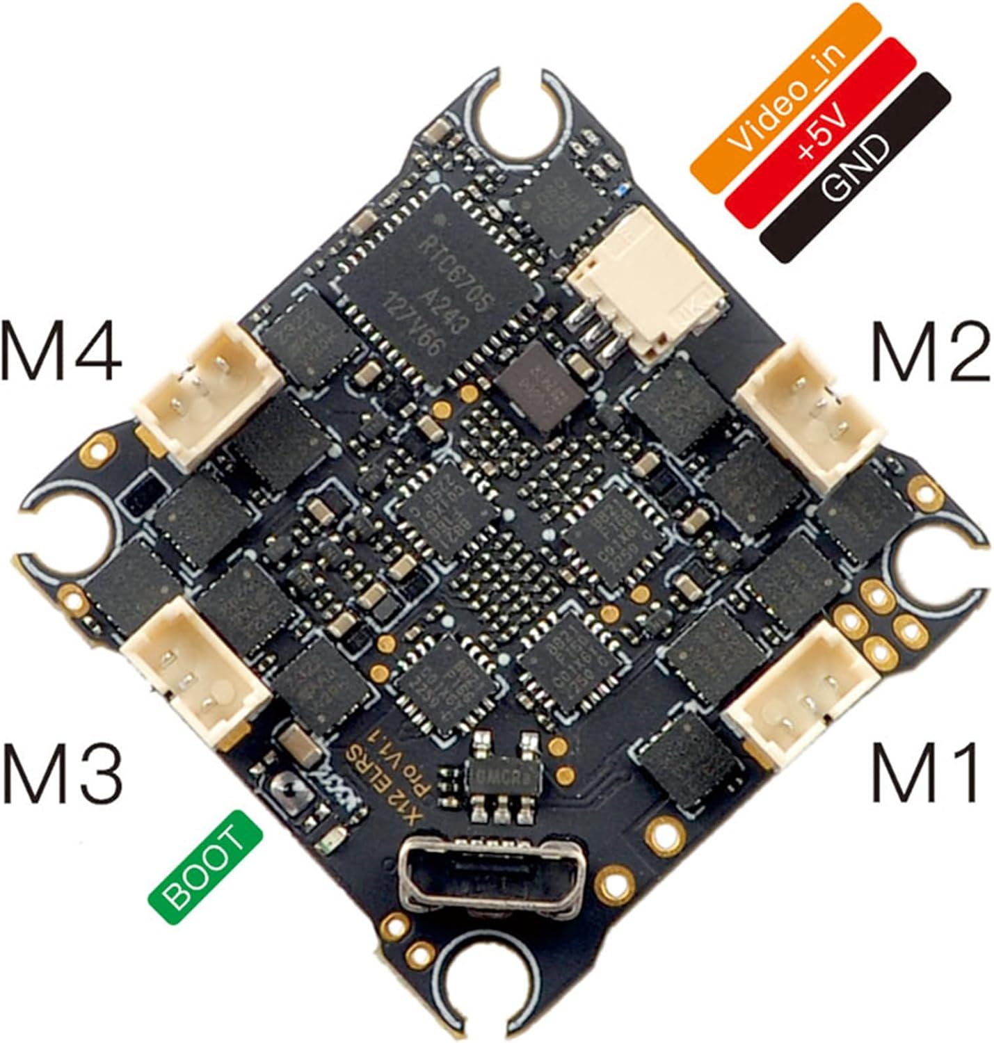 طائرة بدون طيار HappyModel Mobula8 Micro FPV: 1-2S 85mm Tiny Whoop مع كاميرا Caddx Ant FPV ووحدة تحكم طيران X12 AIO وجهاز استقبال ELRS 400mW FPV VTX ومحرك EX1103 KV11000 بدون فرشاة للبالغين من سباقات FPV