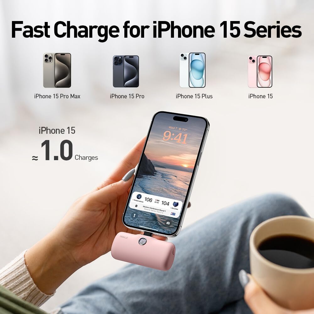 iWALK USB-C Portable Charger for iPhone 15 · v3