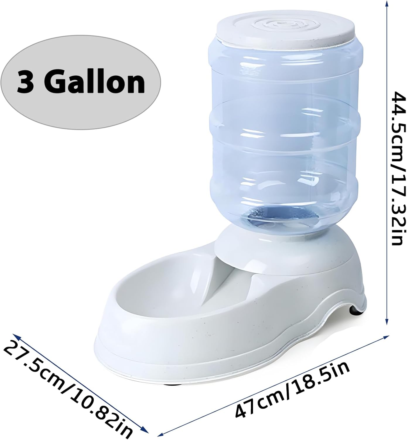 Comederos automáticos para perros, dispensador de comederos para perros grandes, dispensador de comida por gravedad para perros y gatos con capacidad de 3 galones, dispensador de comida grande para perros, comedero para mascotas, comedero por gravedad para perros y gatos