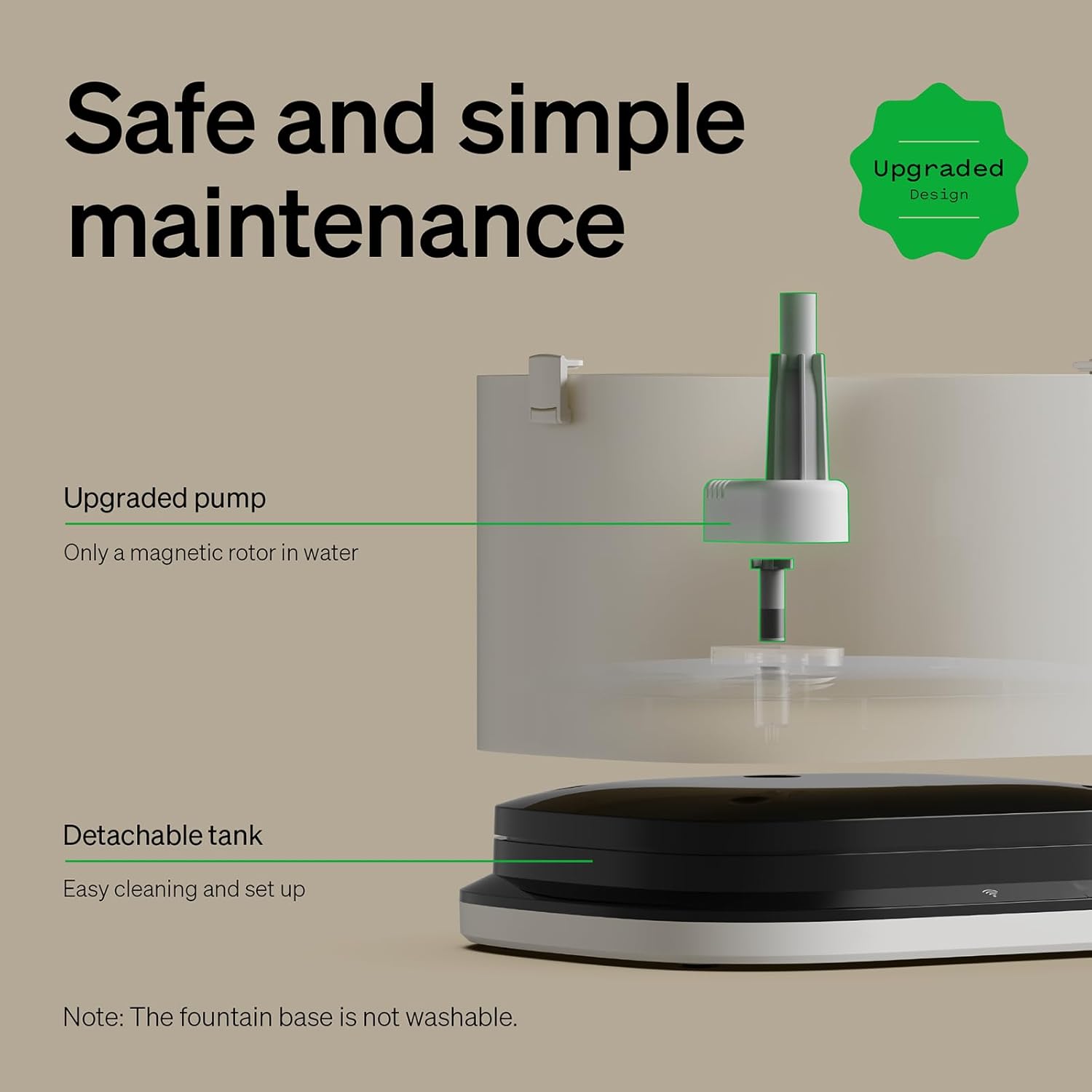 PETLIBRO RFID Smart App Monitoring Cat Water Fountain, 101oz/3L Dockstream Pet Fountain for Multi-Pet Homes with Light Collar Tag, 2.4G Wi-Fi Automatic Cat Water Dispenser, Upgraded Wireless Pump · v7