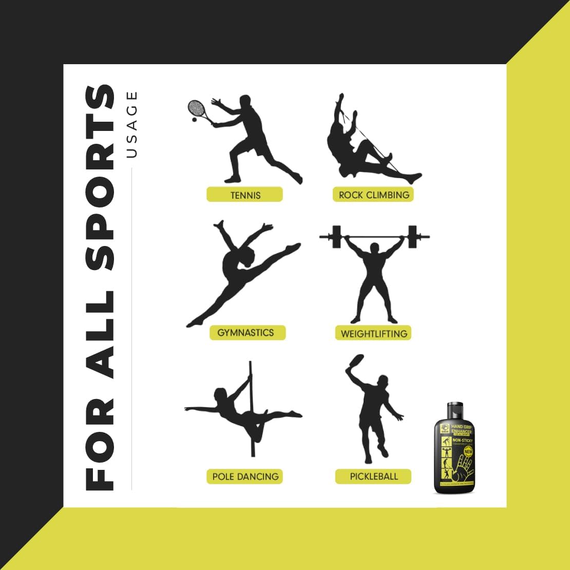 EAGLES Ultimate Grip Enhancer Repels Sweat to Keep Hands Dry - Transparent Non-Sticky Anti-Slip Grip Solution for Pole Dancing Tennis Golf Pickleball Badminton and More · v3