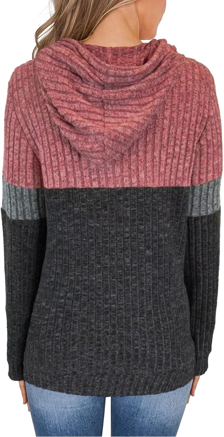 Kadın Kazak Sonbahar Üstleri Uzun Kollu Kapüşonlu Bayan Sweatshirtler Kazak Bluzlar Gevşek Günlük Moda Giysiler