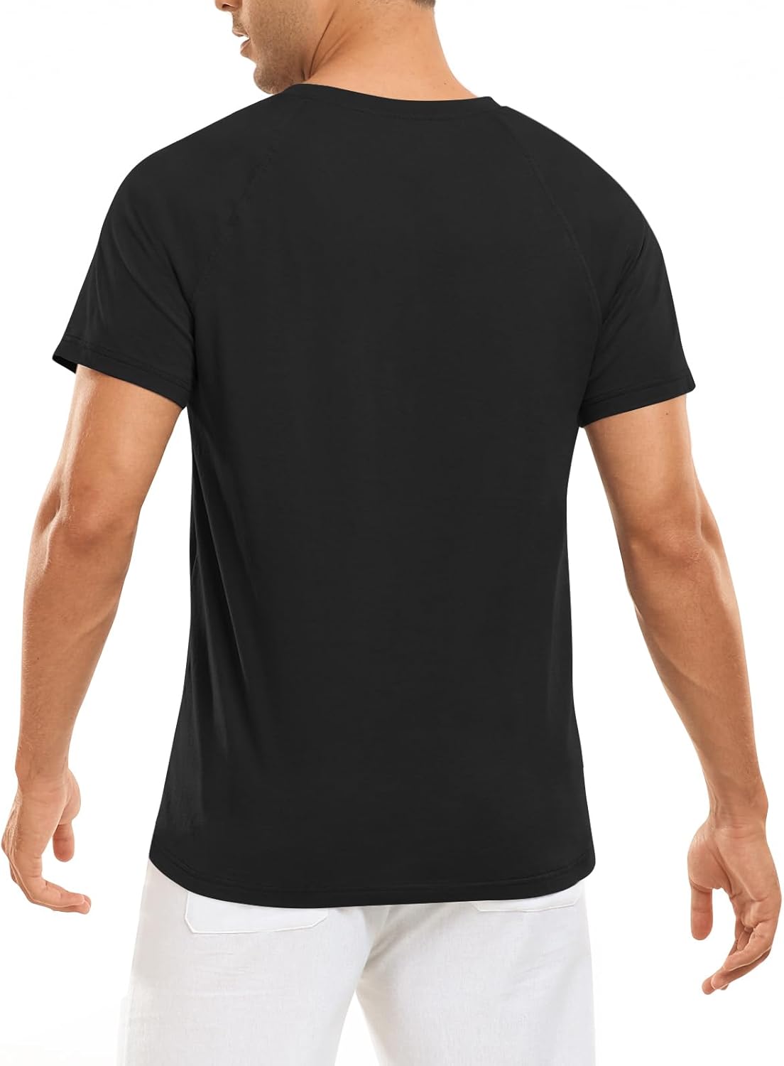 เสื้อโปโลฤดูร้อนสำหรับผู้ชาย แขนสั้น ผ้าฝ้าย เสื้อยืดคอกลม แขนสั้นแบบลำลอง กระดุมแขนแบบเรกแลน