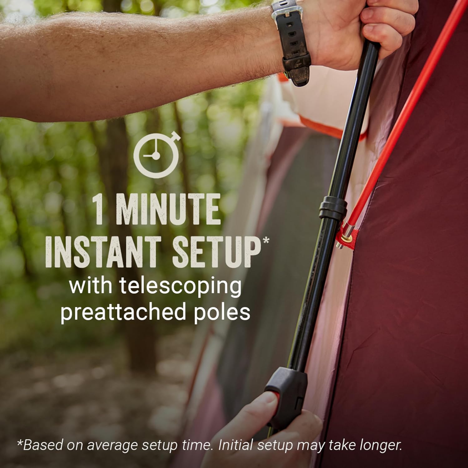 Coleman Skylodge Instant Tent, Zelt für 4/6/8 Personen in etwa 1 Minute aufgebaut, wetterfestes Zelt mit vormontierten Stangen, Tragetasche, hergestellt aus PFAS-freien Materialien