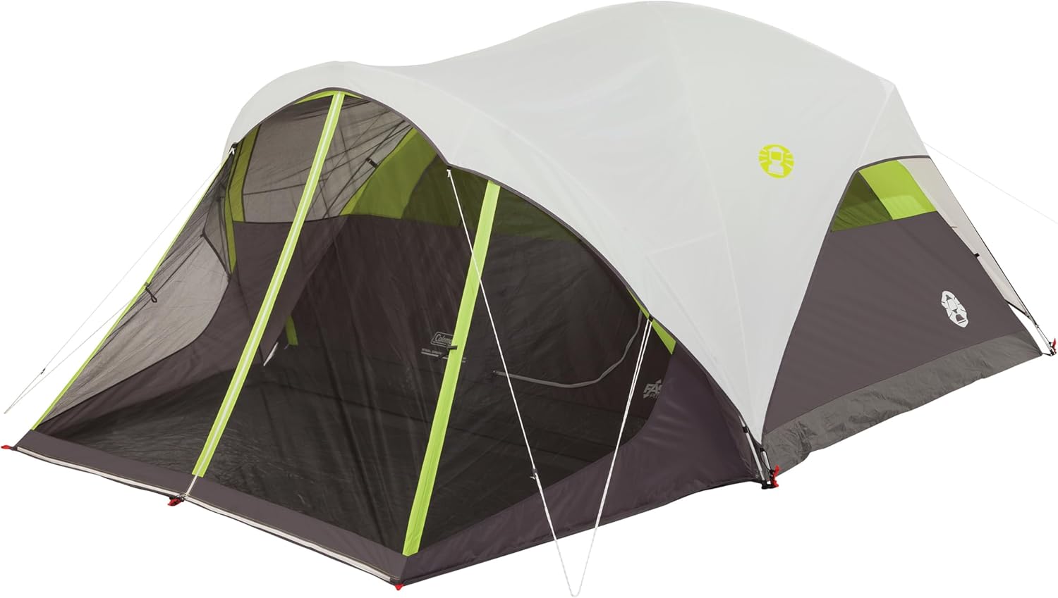Coleman Steel Creek 6-Person Tent with Screened Porch, Weatherproof Tent with Screen Room Sets Up in Minutes, Fits Queen-Size Airbed · v3