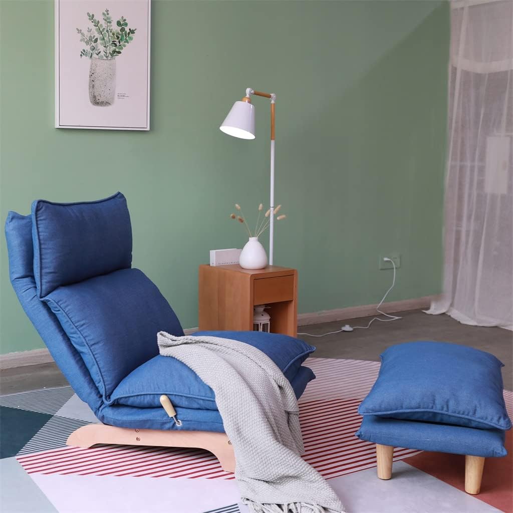 Lazy Sofa Balcony Leisure Chair Bedroom Sofa Chair Foldable Reclining Chair Leisure Single Sofa Chair · v3