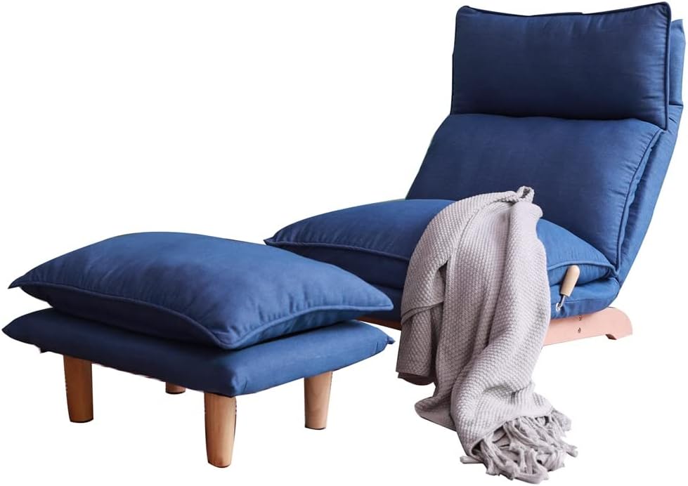 Lazy Sofa Balcony Leisure Chair Bedroom Sofa Chair Foldable Reclining Chair Leisure Single Sofa Chair · v3