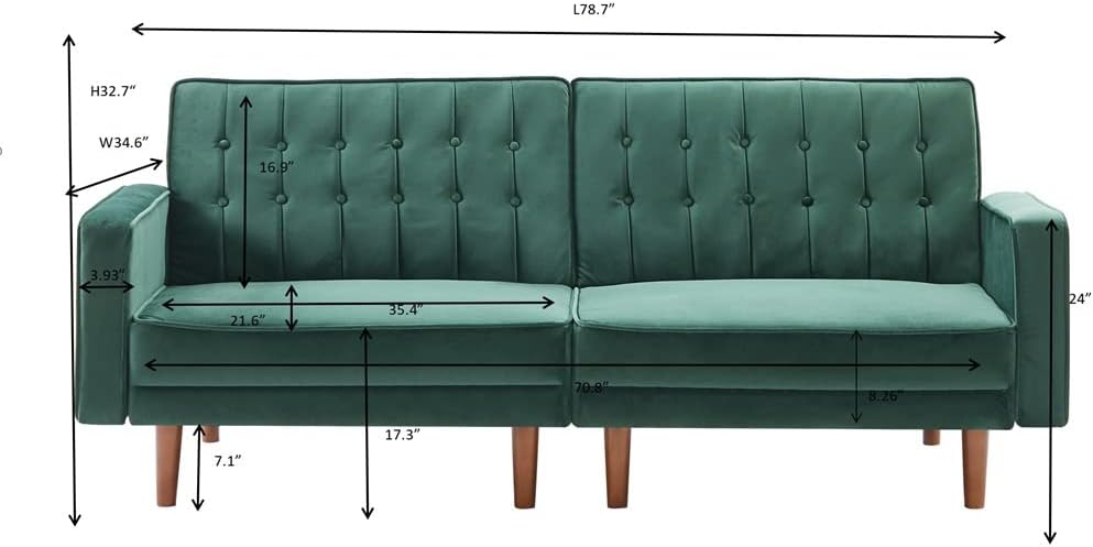 Sofa Living Room Recliner Sofa Velvet with Two Armrests Metal Feet Sofa Chair Balcony Leisure Chair · v3