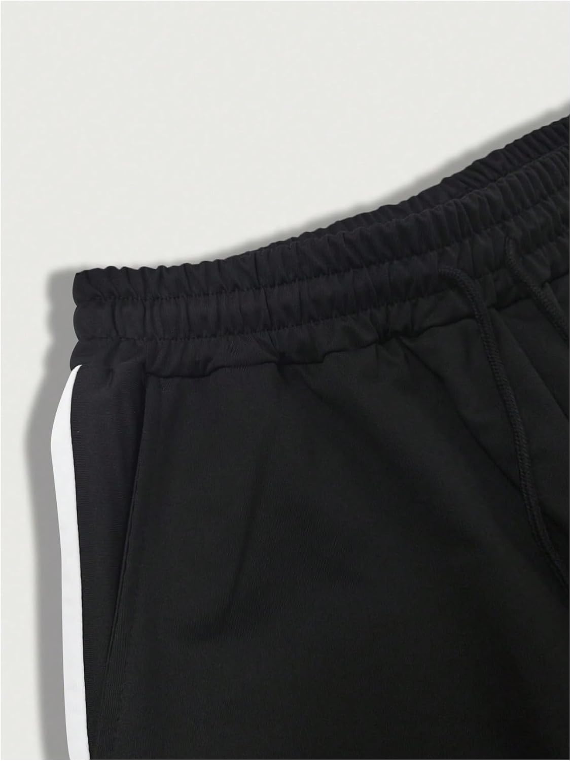 GORGLITTER Mens Colorblock Drawstring Waist Baggy Pants Casual Straight Leg Streetwear Trousers