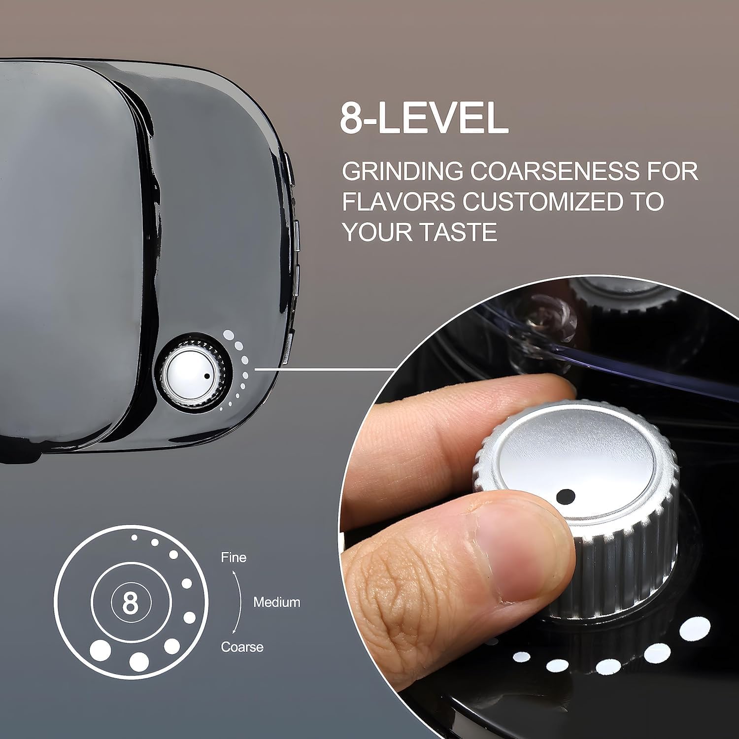 HOMOKUS 12 Fincan Kahve Makinesi, Dahili Çapak Öğütücü, Öğütme ve Demleme Kahve Makinesi, Programlanabilir Kahve Makinesi, Yeniden Kullanılabilir Filtre, Isıtma Plakası,1.5L Su Deposu