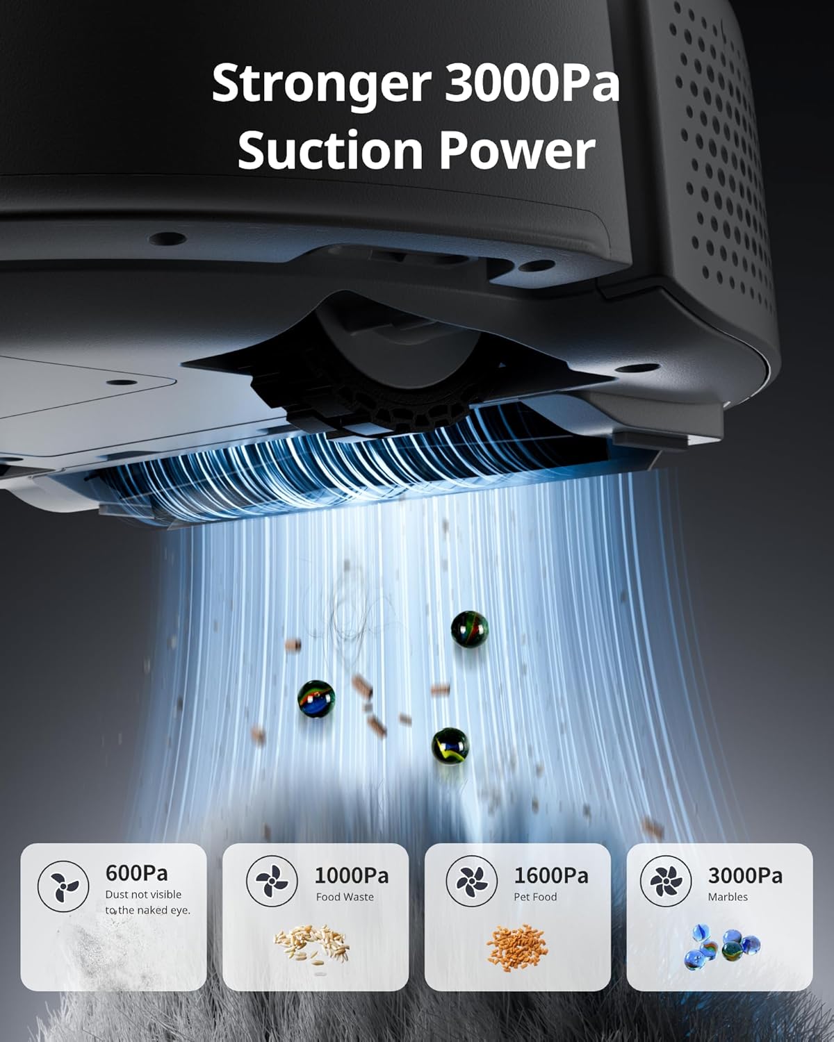 SwitchBot K10 Pro Roboter-Staubsauger, selbstentleerend für 90 Tage, freihändig, superleiser Mini-Roboter-Staubsauger mit hoher Saugkraft, verhindert Haarverheddern, funktioniert mit Matter/Alexa/Siri, 2,4-GHz-WLAN