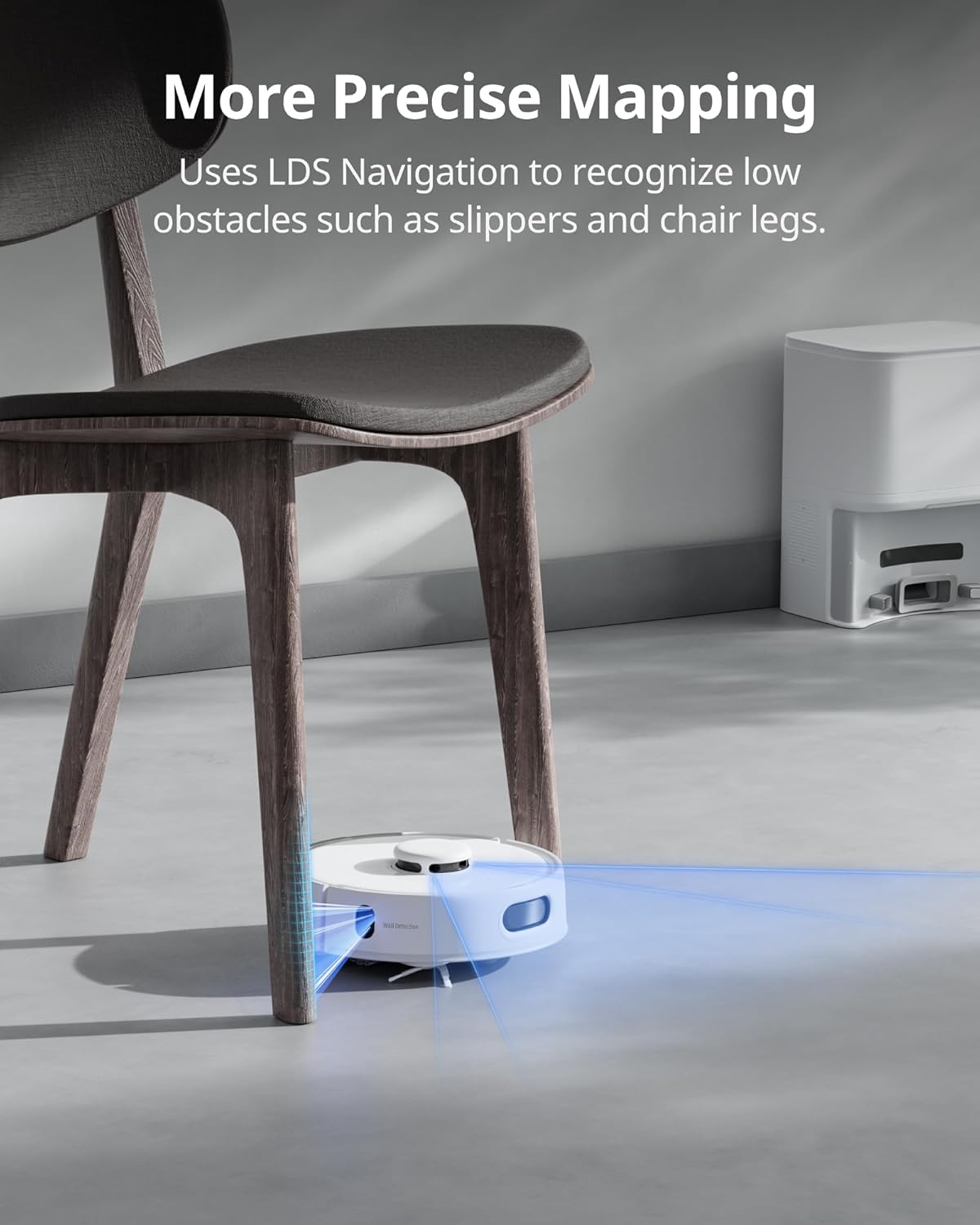 SwitchBot K10 Pro Roboter-Staubsauger, selbstentleerend für 90 Tage, freihändig, superleiser Mini-Roboter-Staubsauger mit hoher Saugkraft, verhindert Haarverheddern, funktioniert mit Matter/Alexa/Siri, 2,4-GHz-WLAN