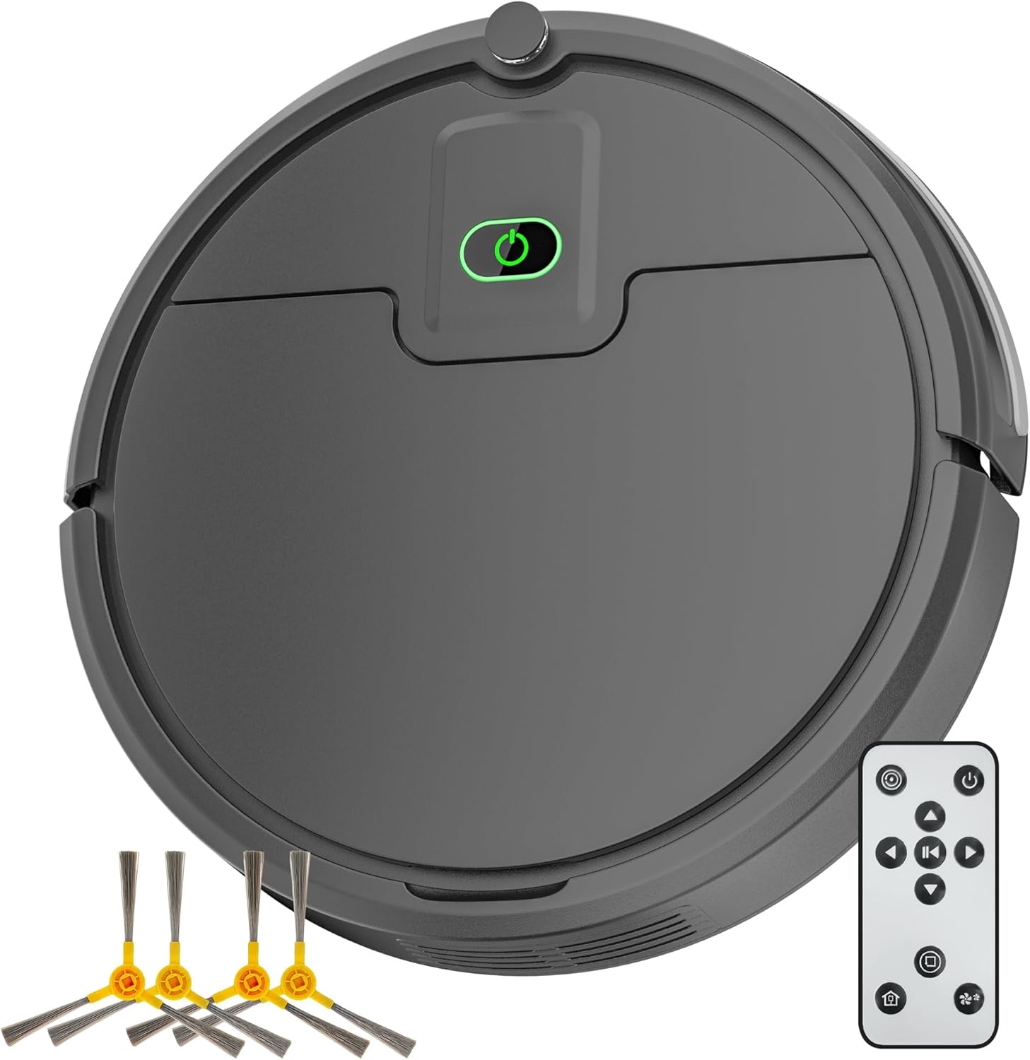 Robot Vacuum Cleaner with 2900Pa Suction Power, Remote Control, 120 Mins Runtime,Self-Charging Robotic Vacuum Cleaner for Low Carpet, Pet Hair, Hard Floors