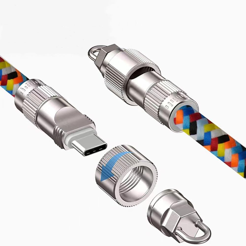 USB-C - USB-C Kablo Cep Telefonu Kordon (2'si 1 arada), USB-C - USB-A Adaptörlü 60W Yüksek Hızlı USB C Şarj Kablosu, Veri Aktarım Kablosu, Çapraz Gövde Kayışı, 4.1ft Cep Telefonu Kordon