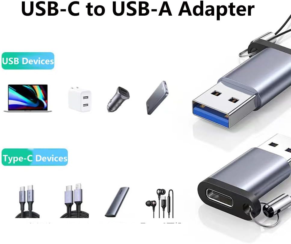 USB-C - USB-C Kablo Cep Telefonu Kordon (2'si 1 arada), USB-C - USB-A Adaptörlü 60W Yüksek Hızlı USB C Şarj Kablosu, Veri Aktarım Kablosu, Çapraz Gövde Kayışı, 4.1ft Cep Telefonu Kordon