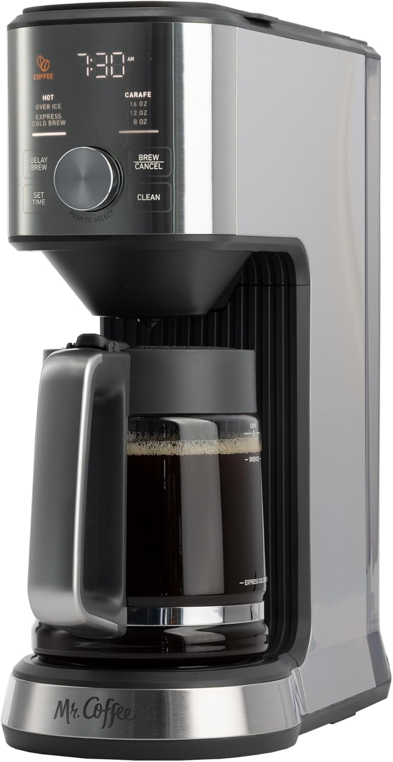 Mr. Coffee Perfect Brew, Intelligent Coffee Maker, Cold Brew Maker  Tea Brewer