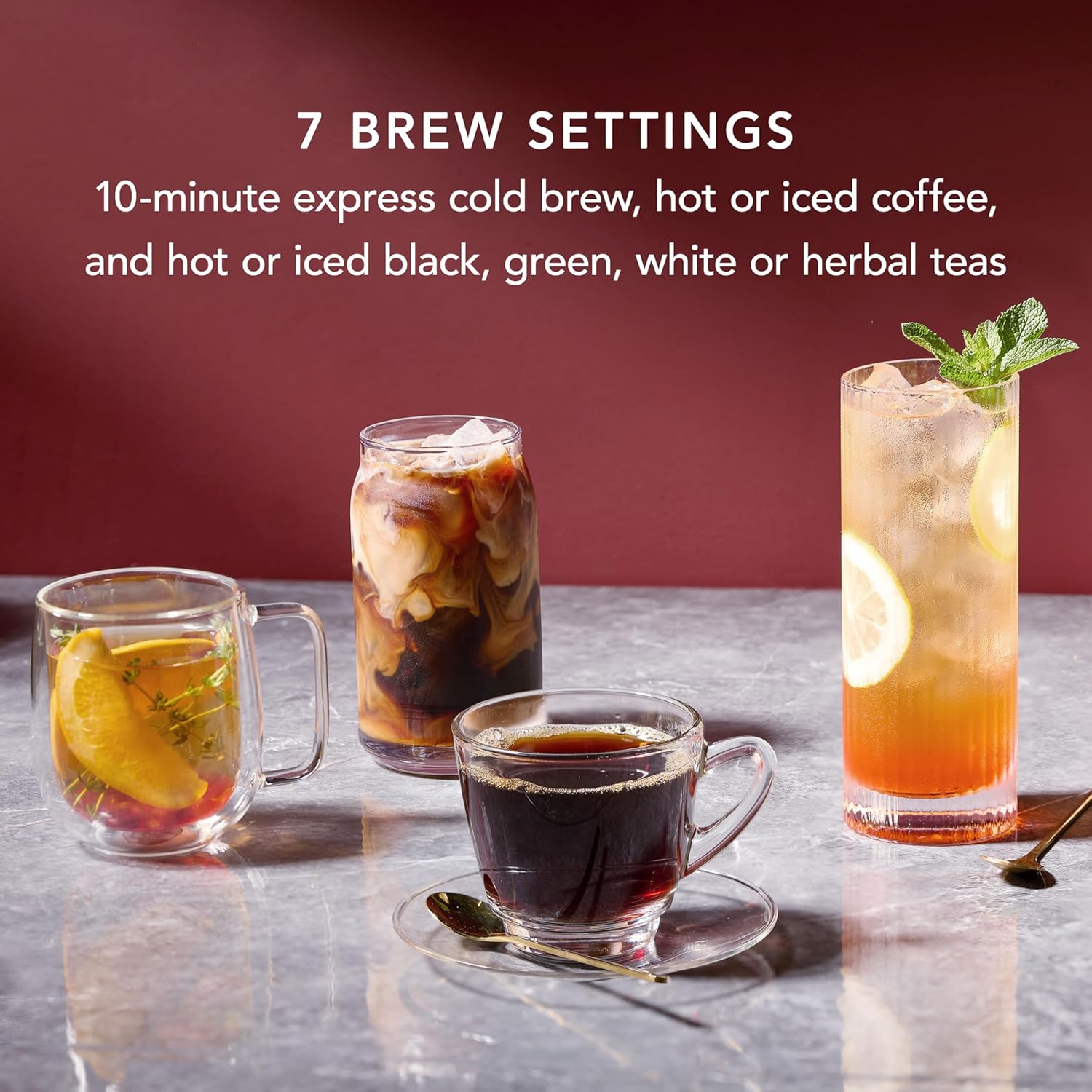 Mr. Coffee Perfect Brew, Intelligent Coffee Maker, Cold Brew Maker  Tea Brewer · v14