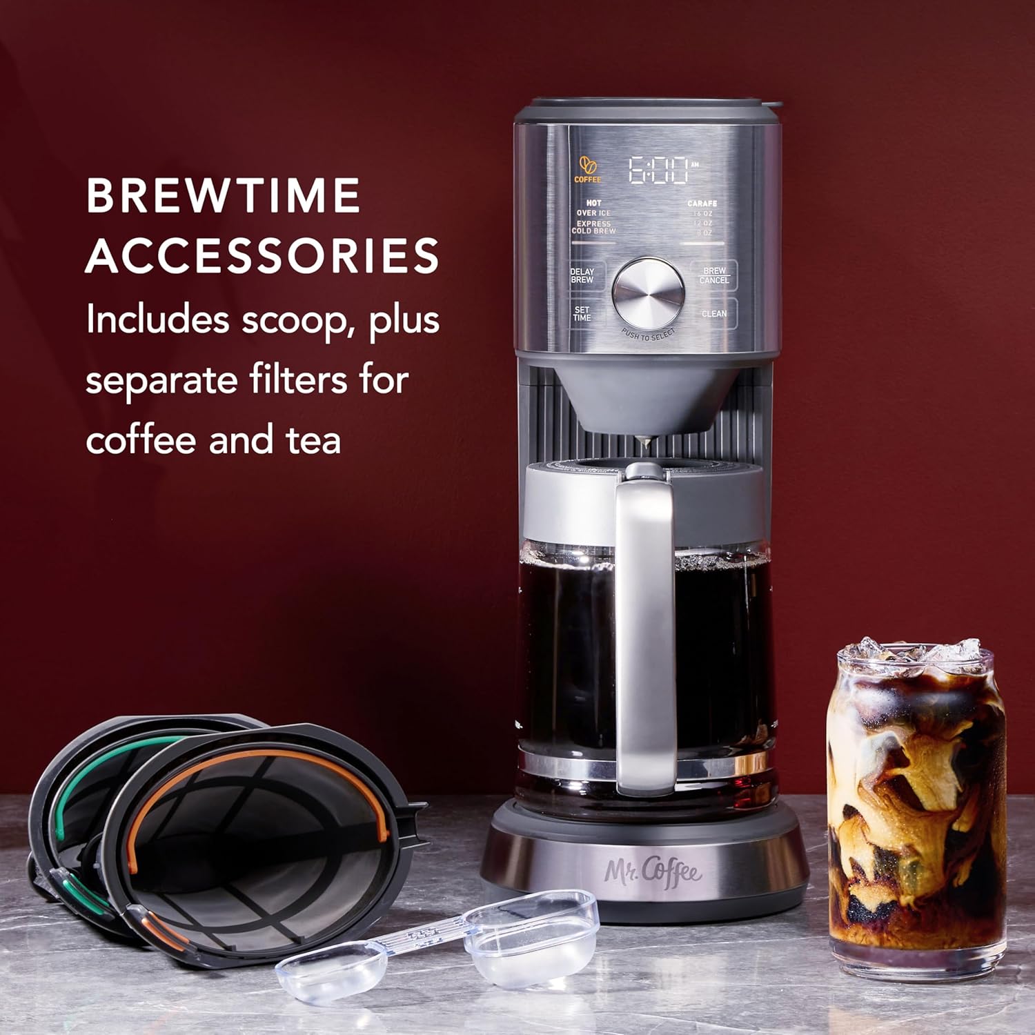 Mr. Coffee Perfect Brew, Intelligent Coffee Maker, Cold Brew Maker  Tea Brewer · v14