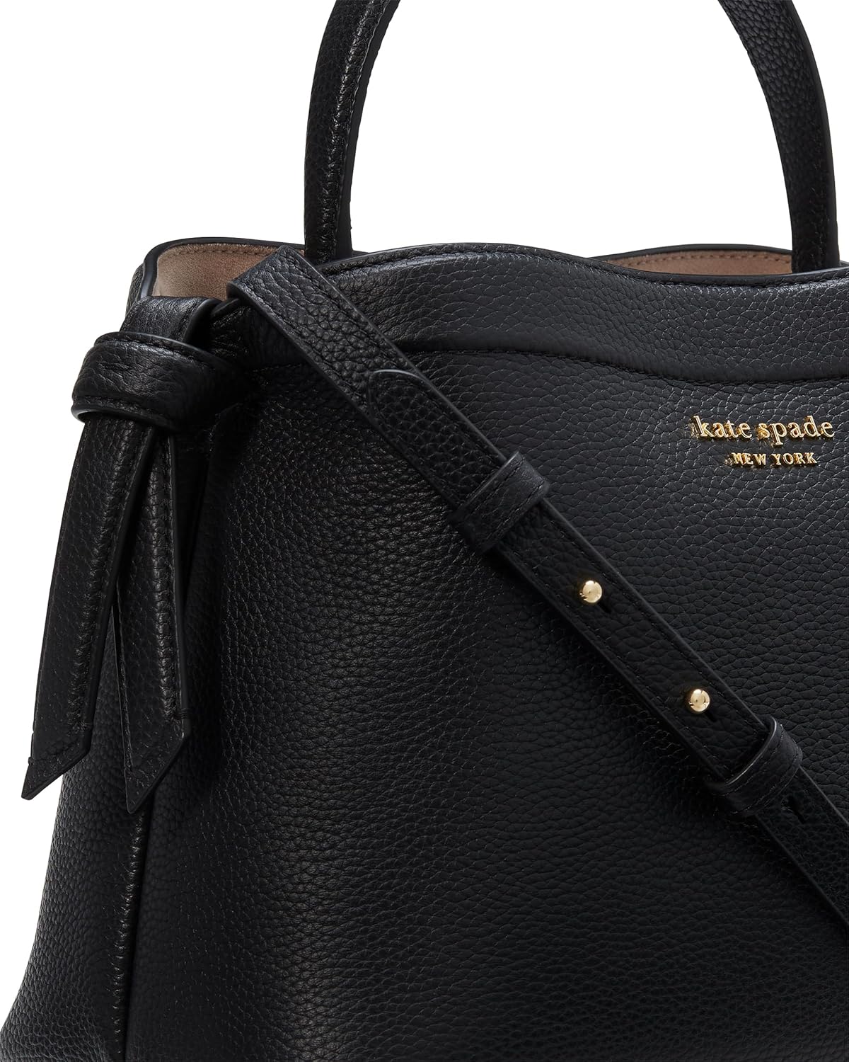 kate spade new york Womens Knott Pebbled Leather Medium Top Handle · v2