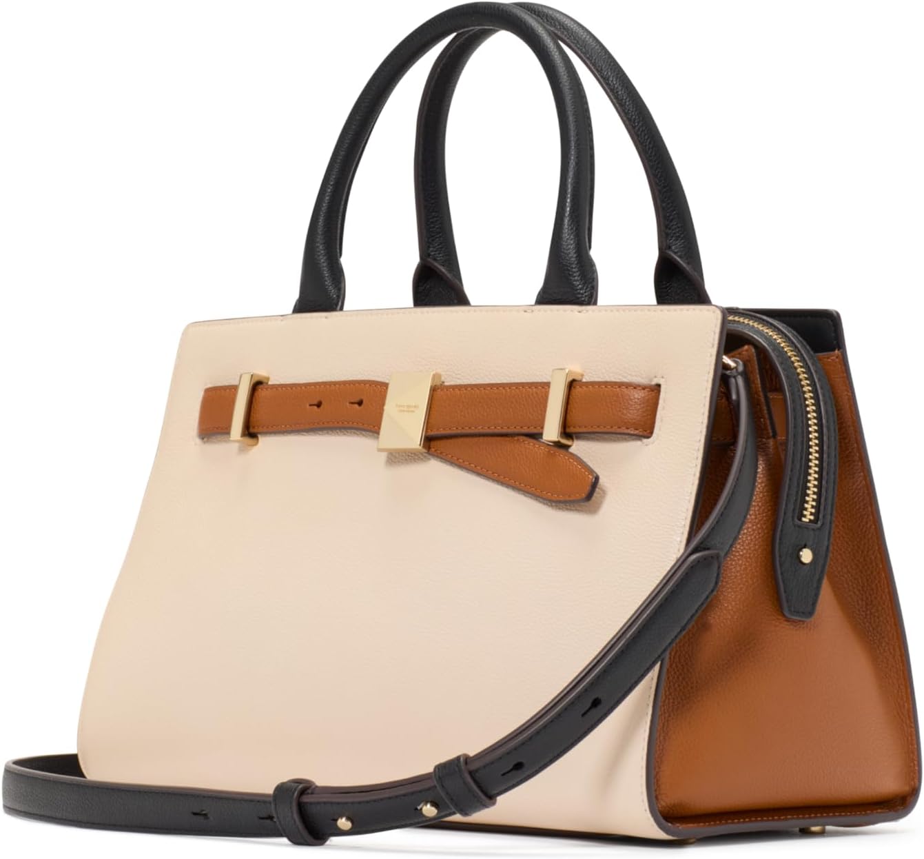 kate spade new york Deco Pebbled Leather Medium Satchel · v2