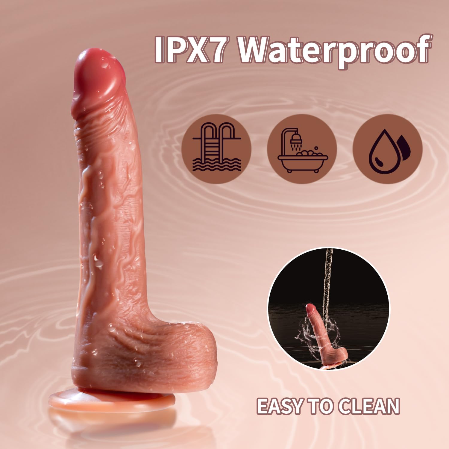 Thrusting Dildo Vibrator Sex Toys for Women Realistic Dildos 6in1 Penis with Suction Cup 9 Vibrations  3 Thrusting Swing, Heating Modes Anal Dildo with Remote Control Couple Adult Sex Toys amp; Games · v4